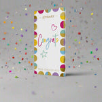 Congratulations chocolate bar for times to celebrate their success