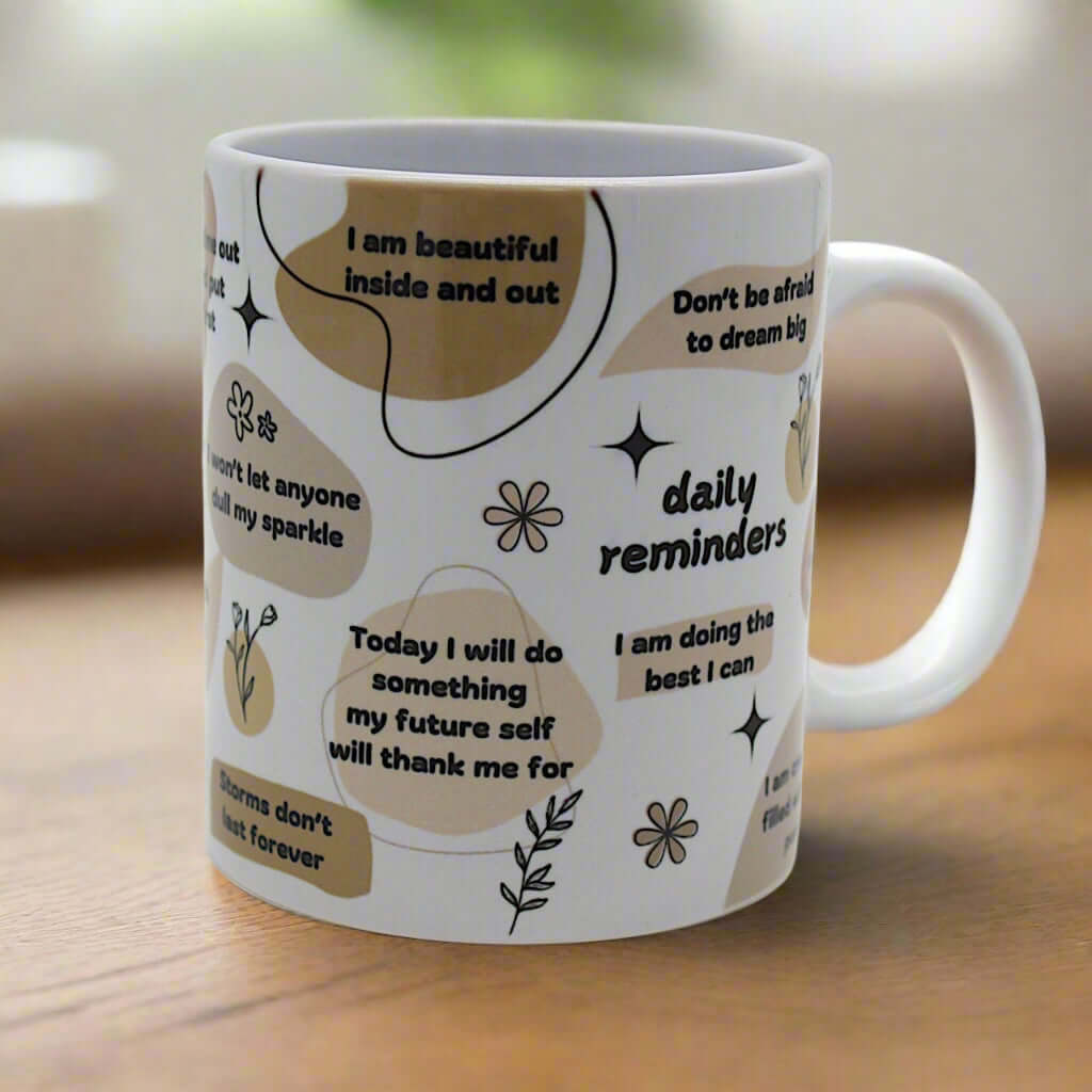 Daily affirmation mug