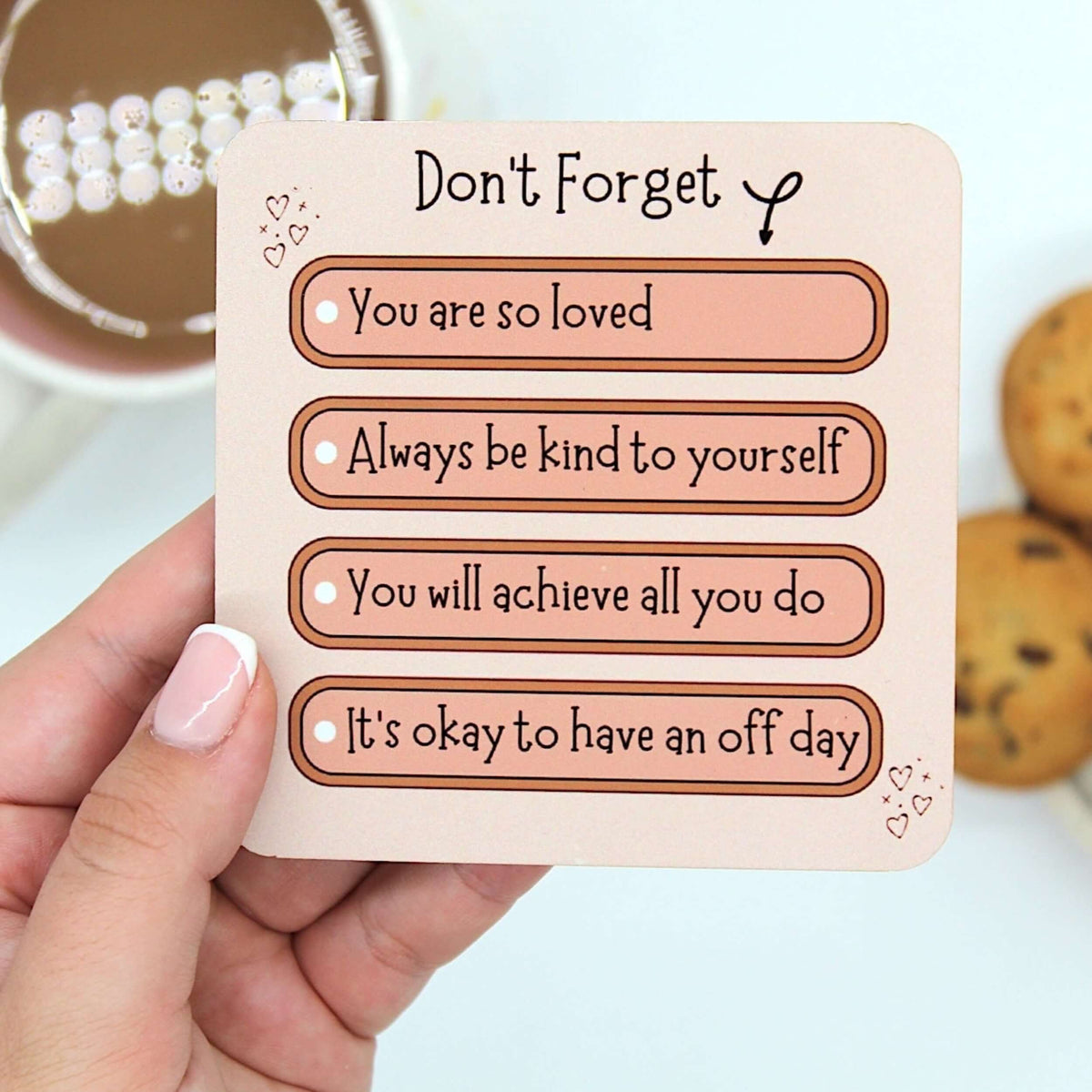 Don't Forget Coaster, Build your own gift box