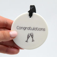 Congratulations ceramic keepsake build your own personalised gift box