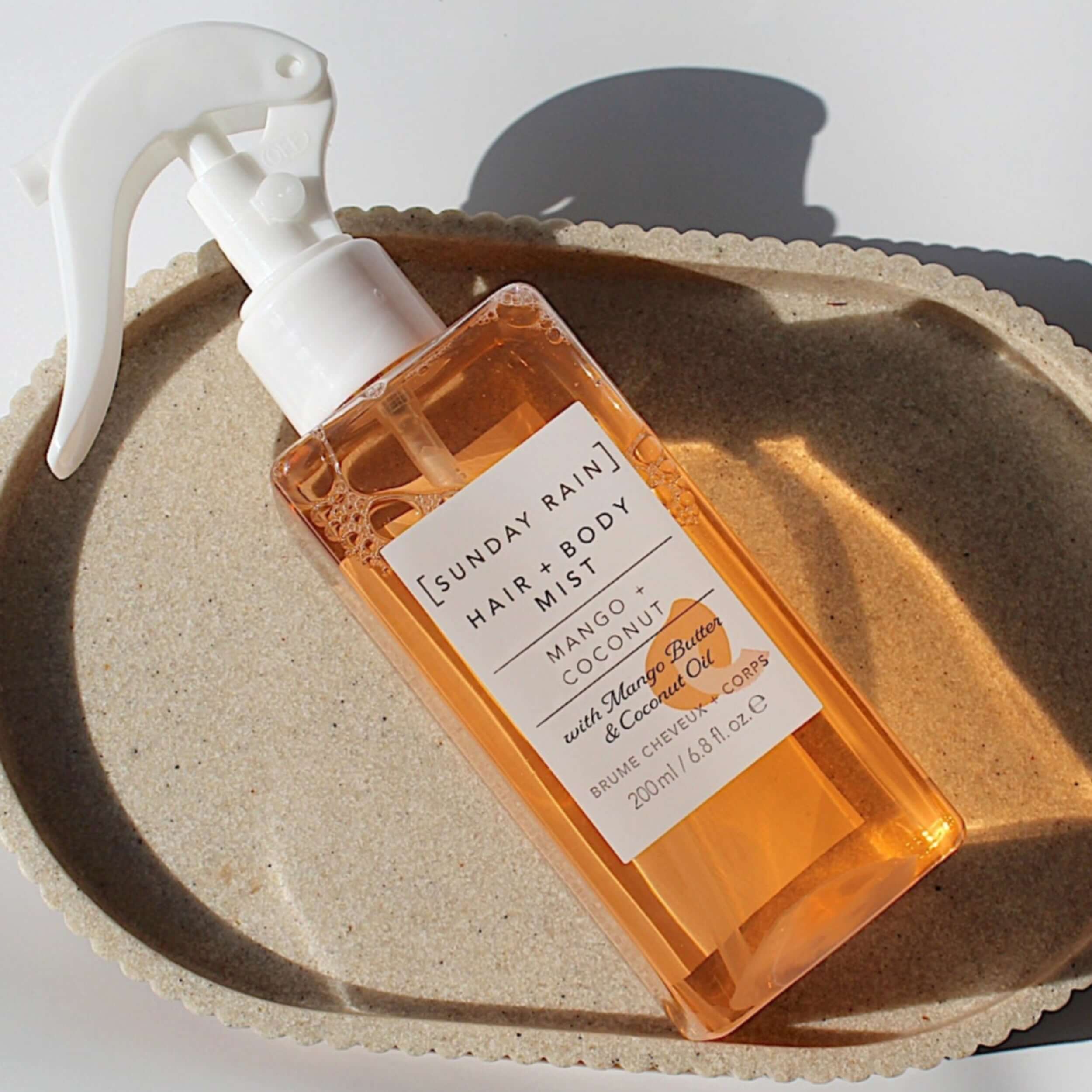 Sunday rain mango and coconut hair and body mist. Build your own gift box