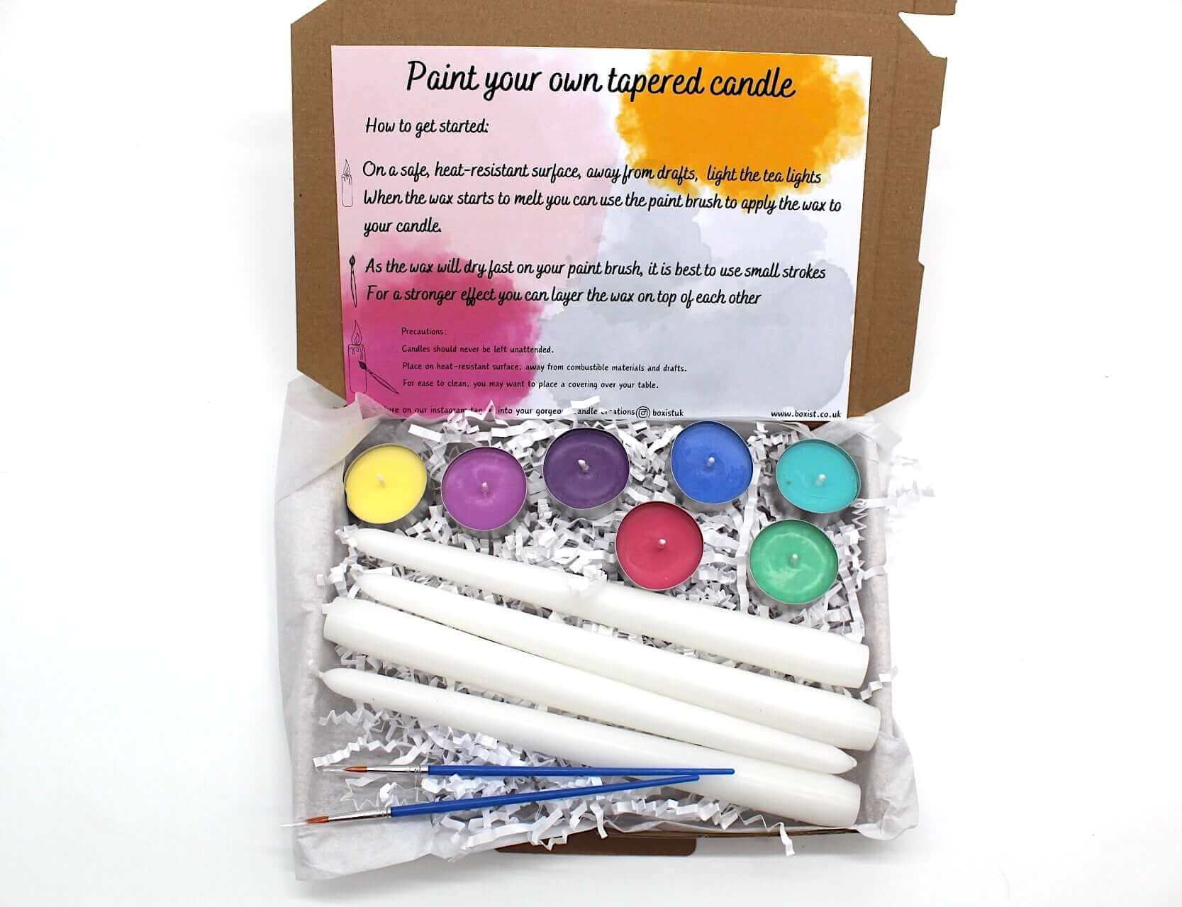 Paint your own candle 