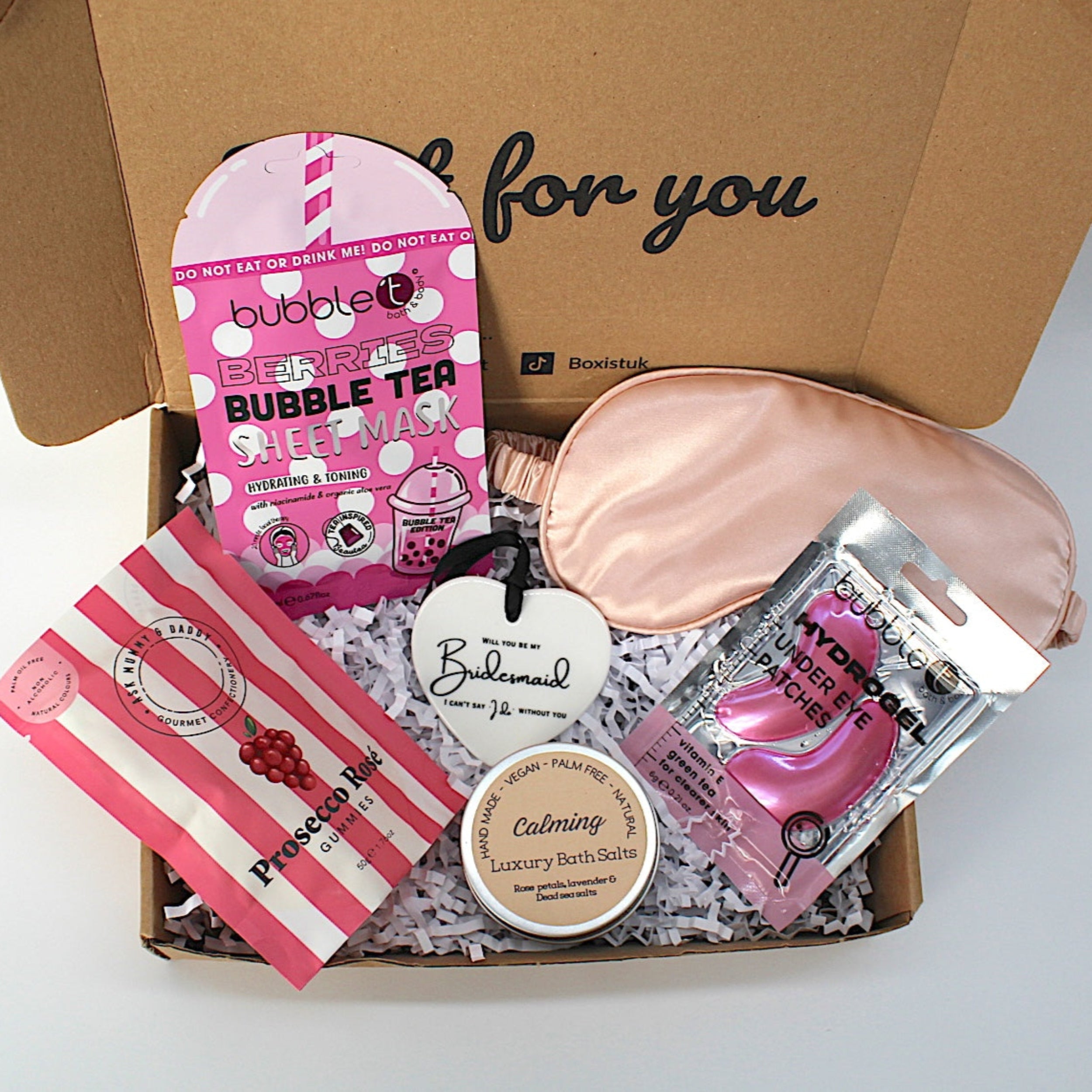Bridesmaid letterbox gifts 