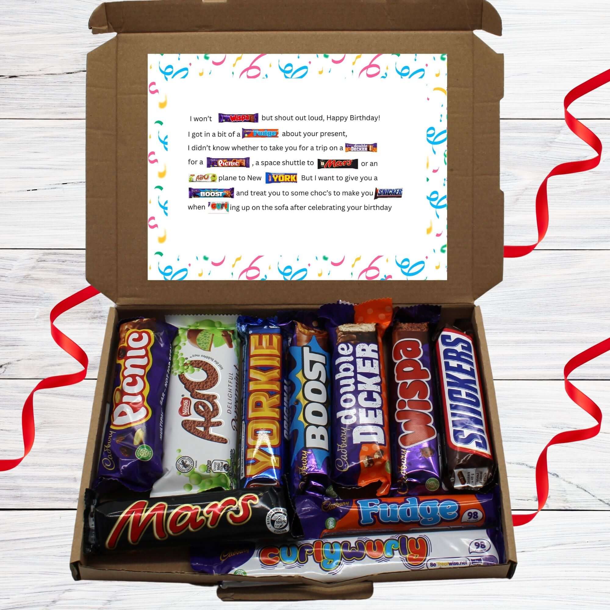 Chocolate letterbox Gifts 