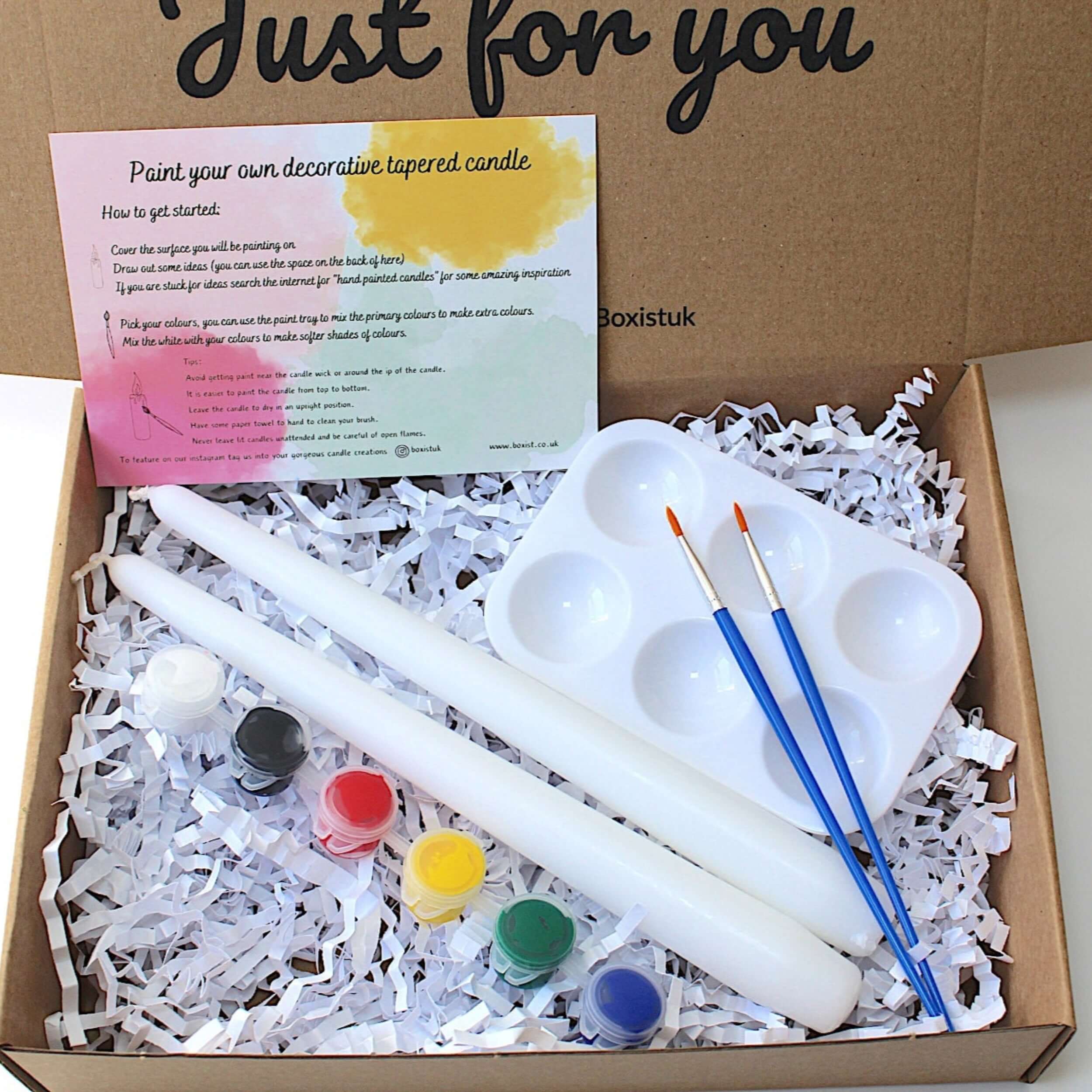 Paint your own tapered candle, crafting gifting experience. Hen party, girl night in, date night activity.  