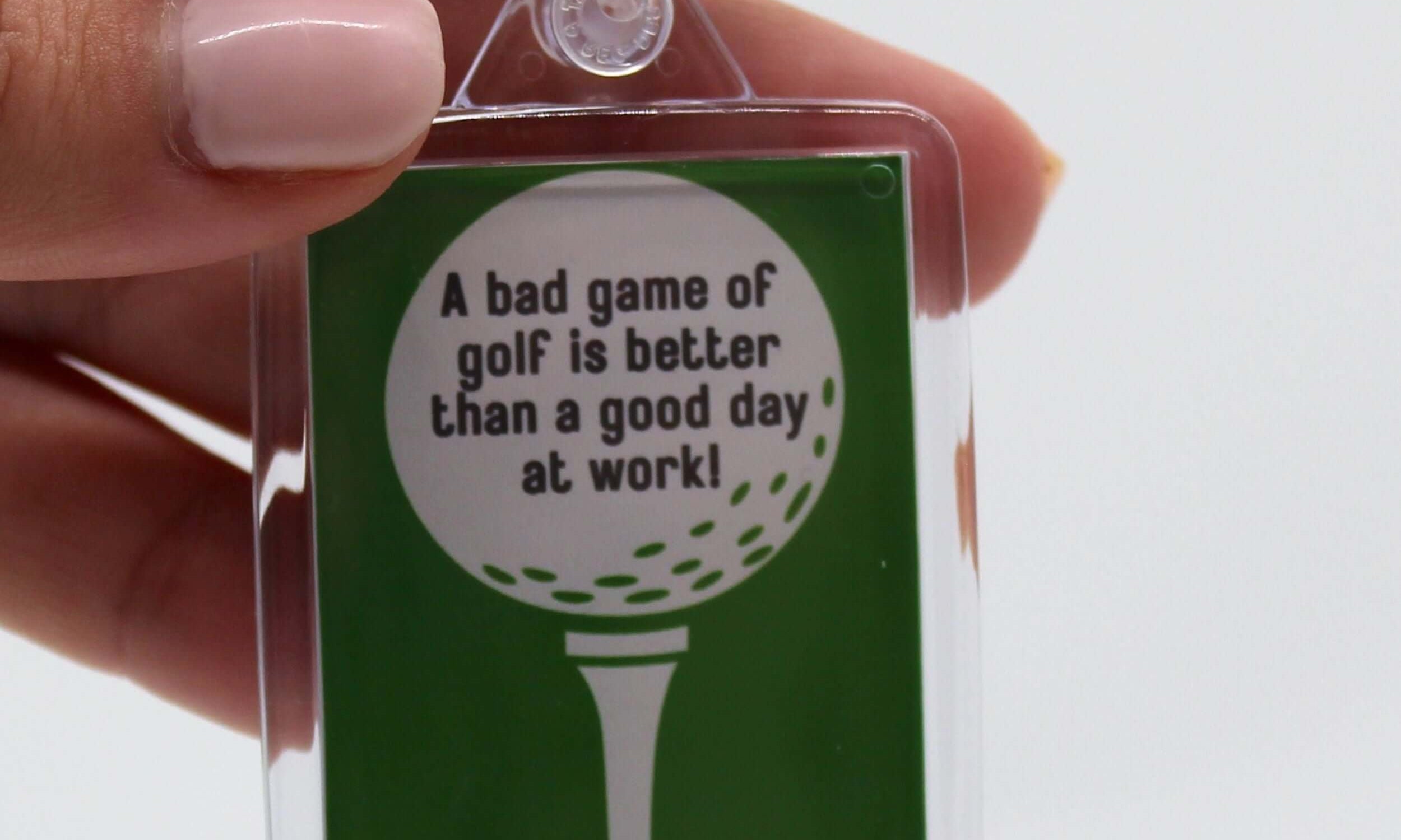 A bad game of golf key ring, build your own gift box 