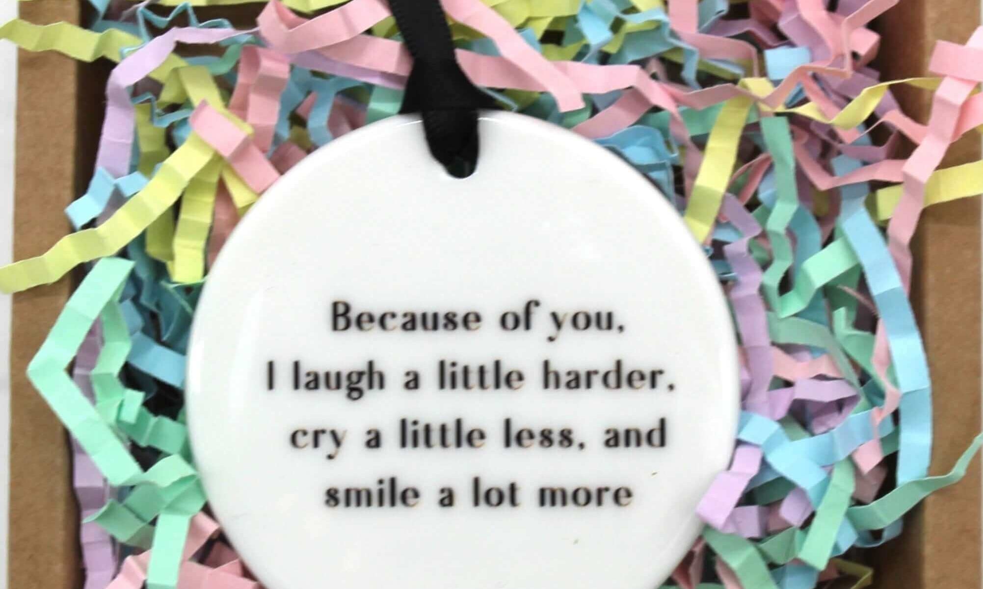 Ceramic circle keepsake, Build Your Own Gift Box 