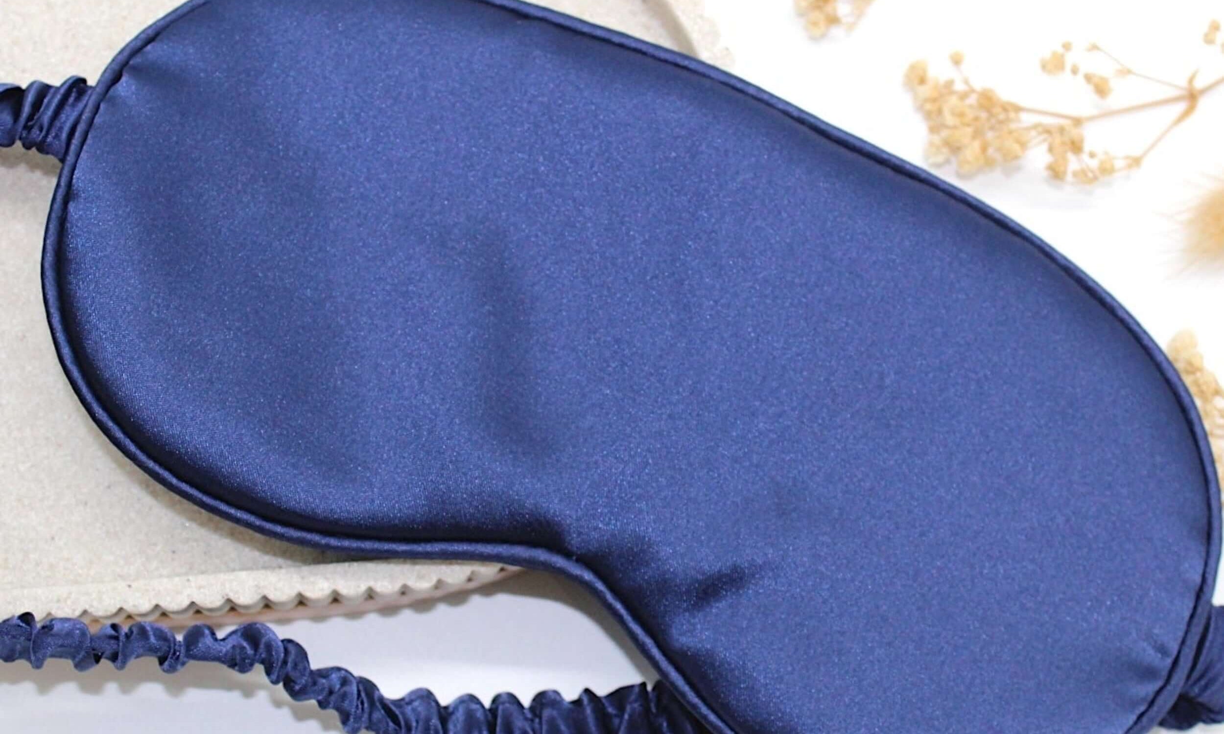 Blue satin sleep mask, build your own gift box 