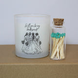Bridesmaid proposal candle gift set 