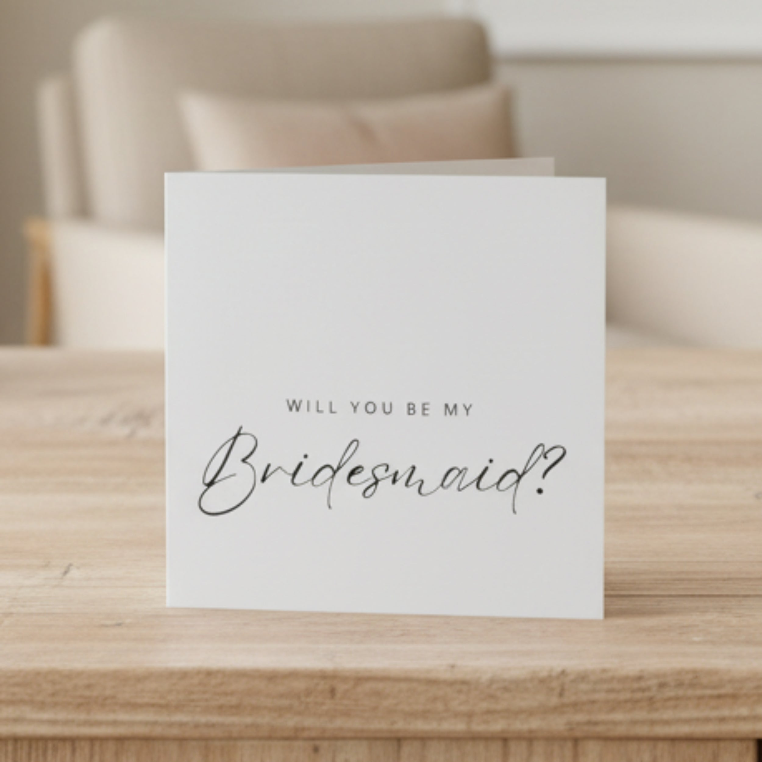 Bridesmaid proposal card 