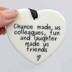 Chance made us colleagues keepsake 