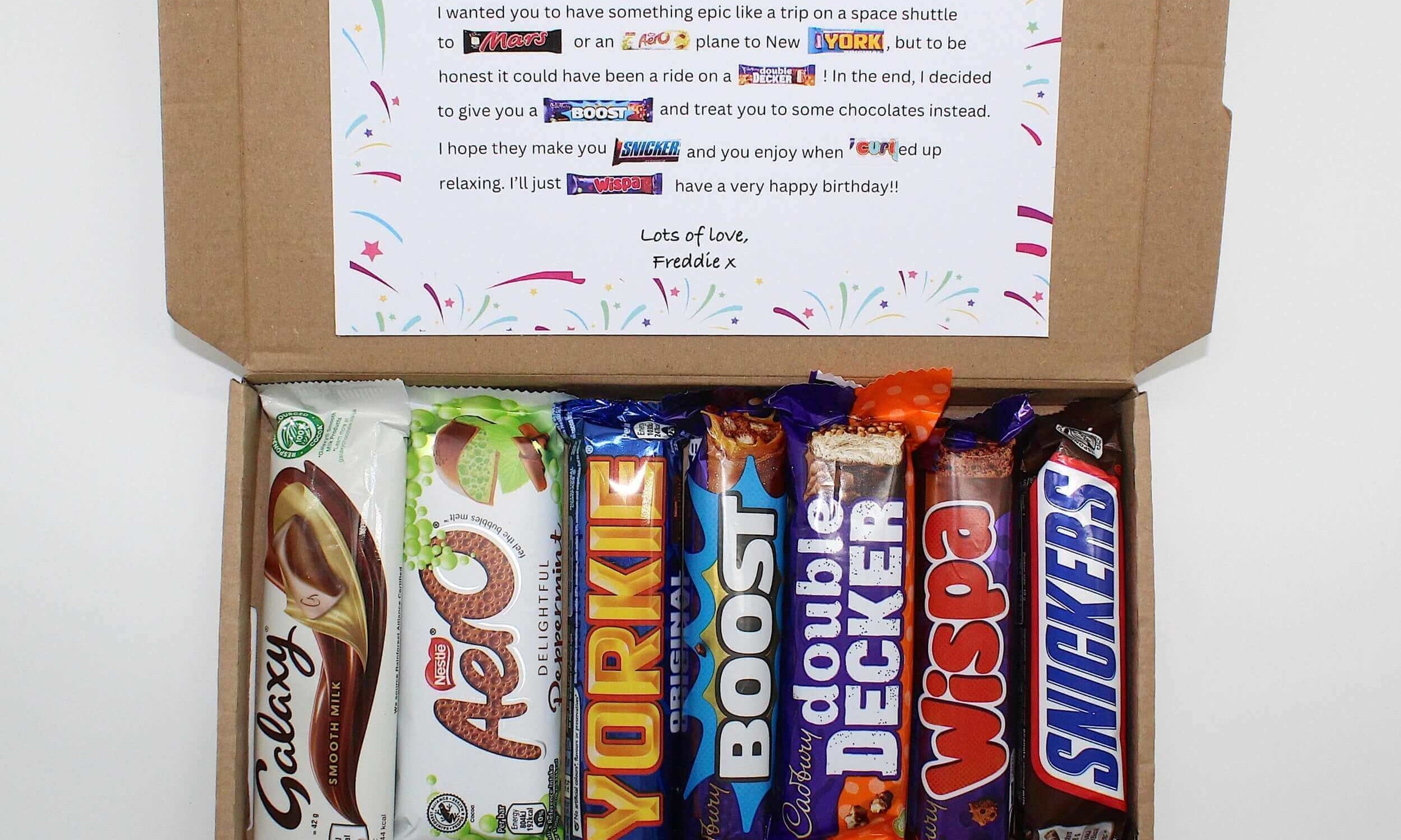 Dad Chocolate Poem Personalised Gift Idea