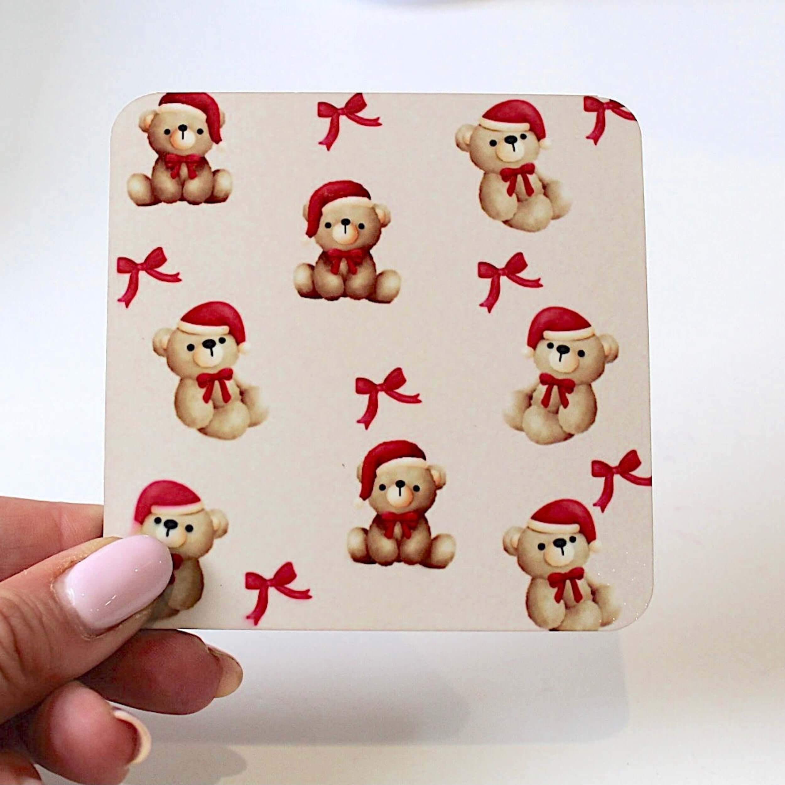 Christmas bear coaster 