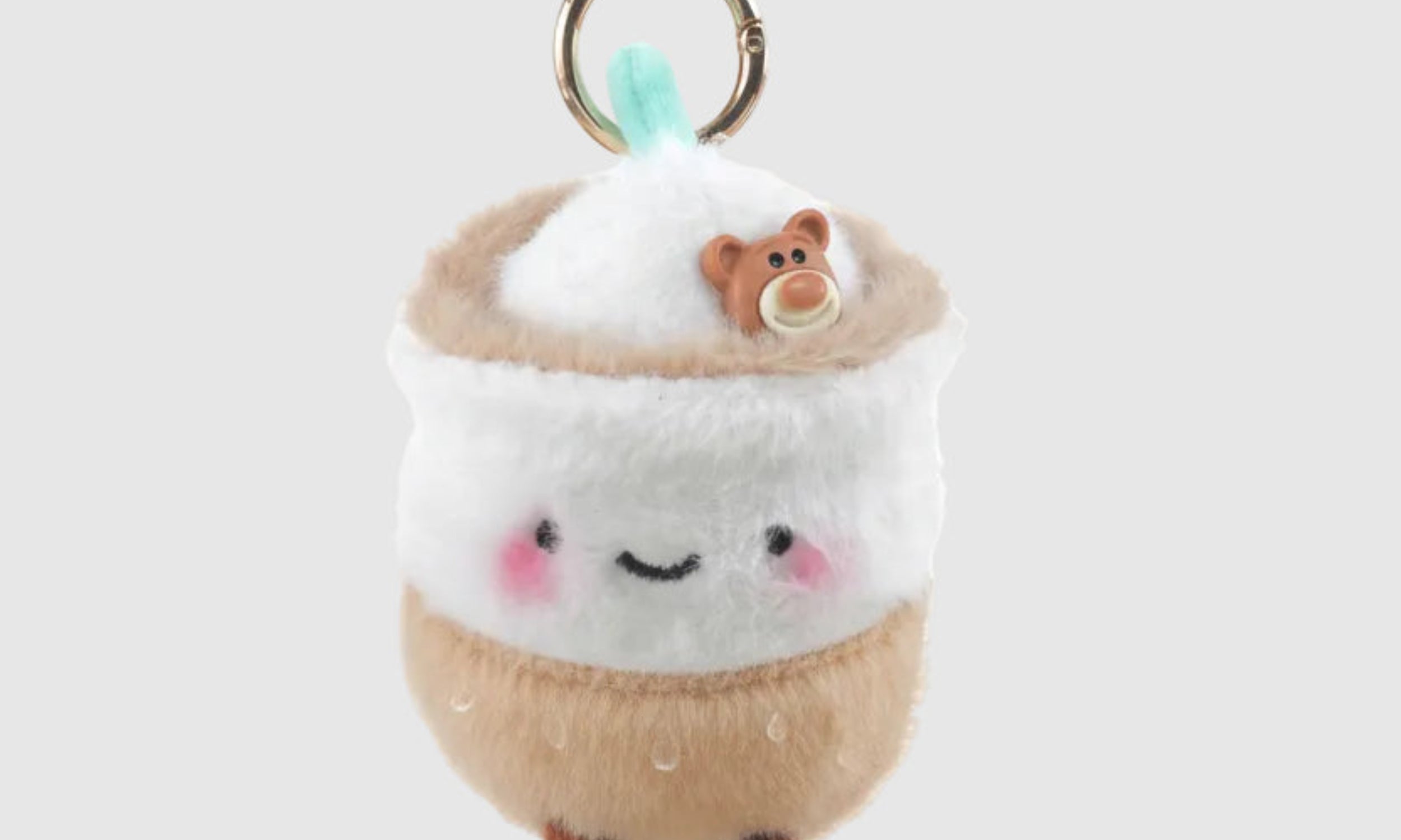 Coffee cup key chain inspired by jellycats