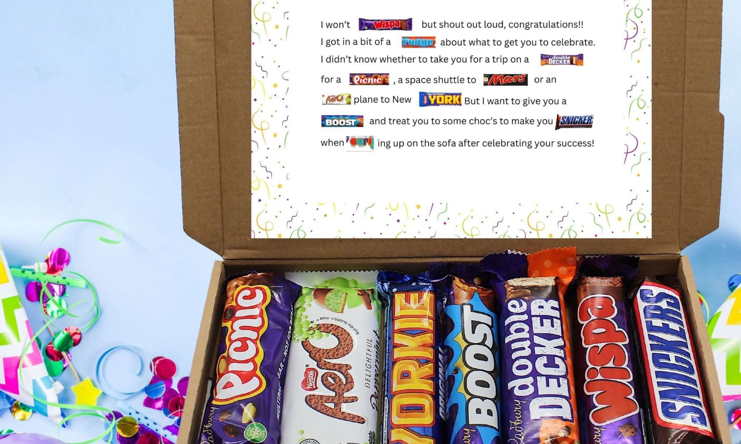 Congratulations Chocolate Poem Letterbox 