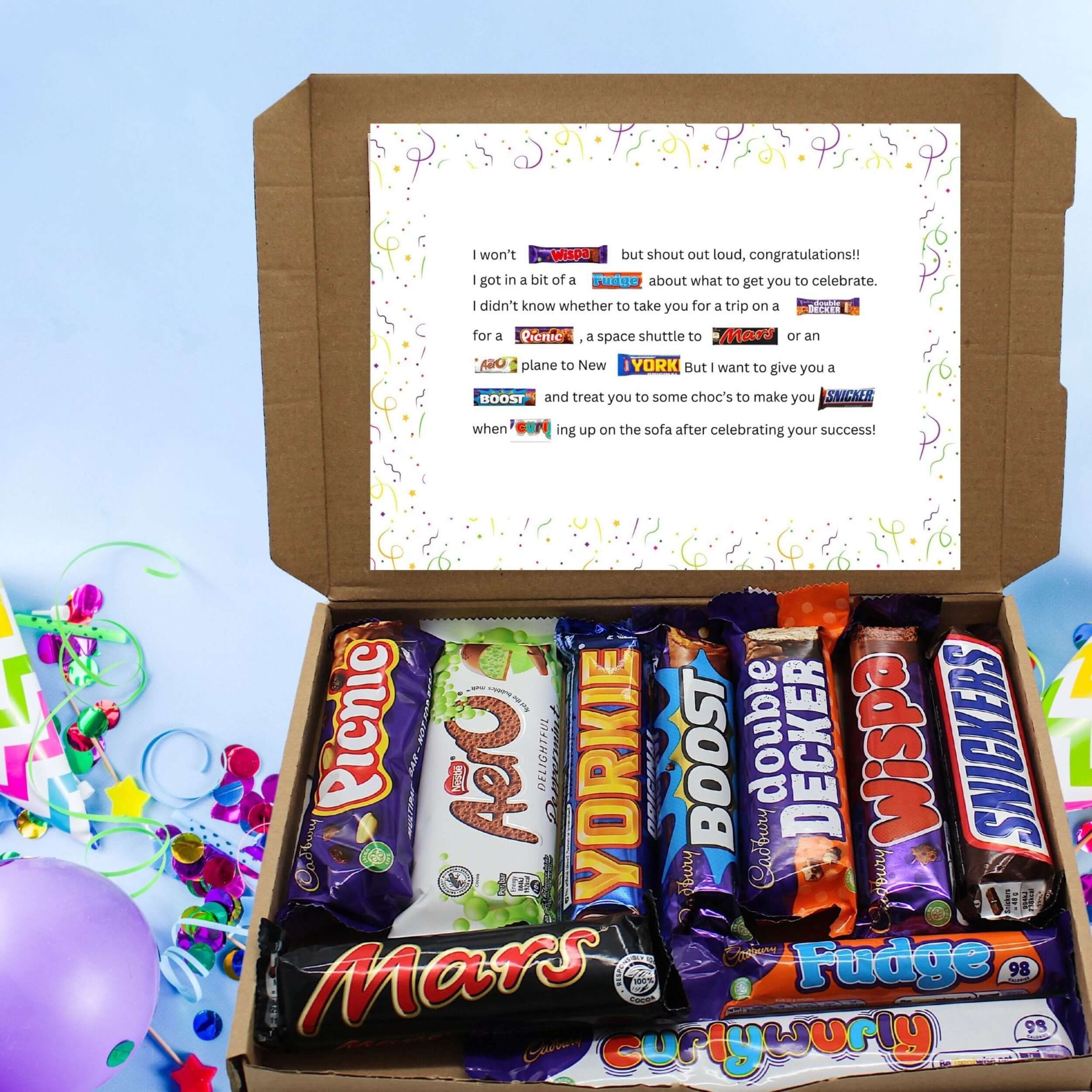 Congratulations Chocolate Poem Letterbox 