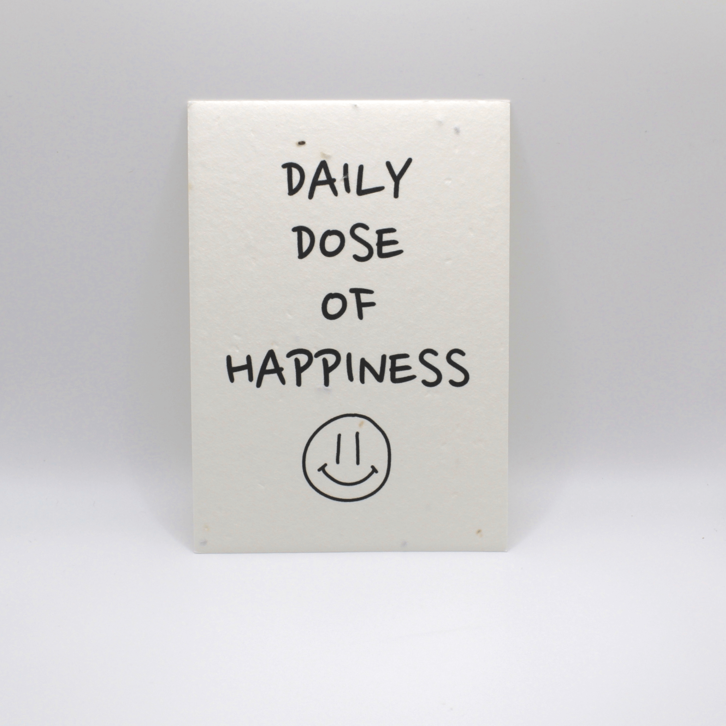Daily Dose of Happiness Seeded card note- bloom into wild flowers 