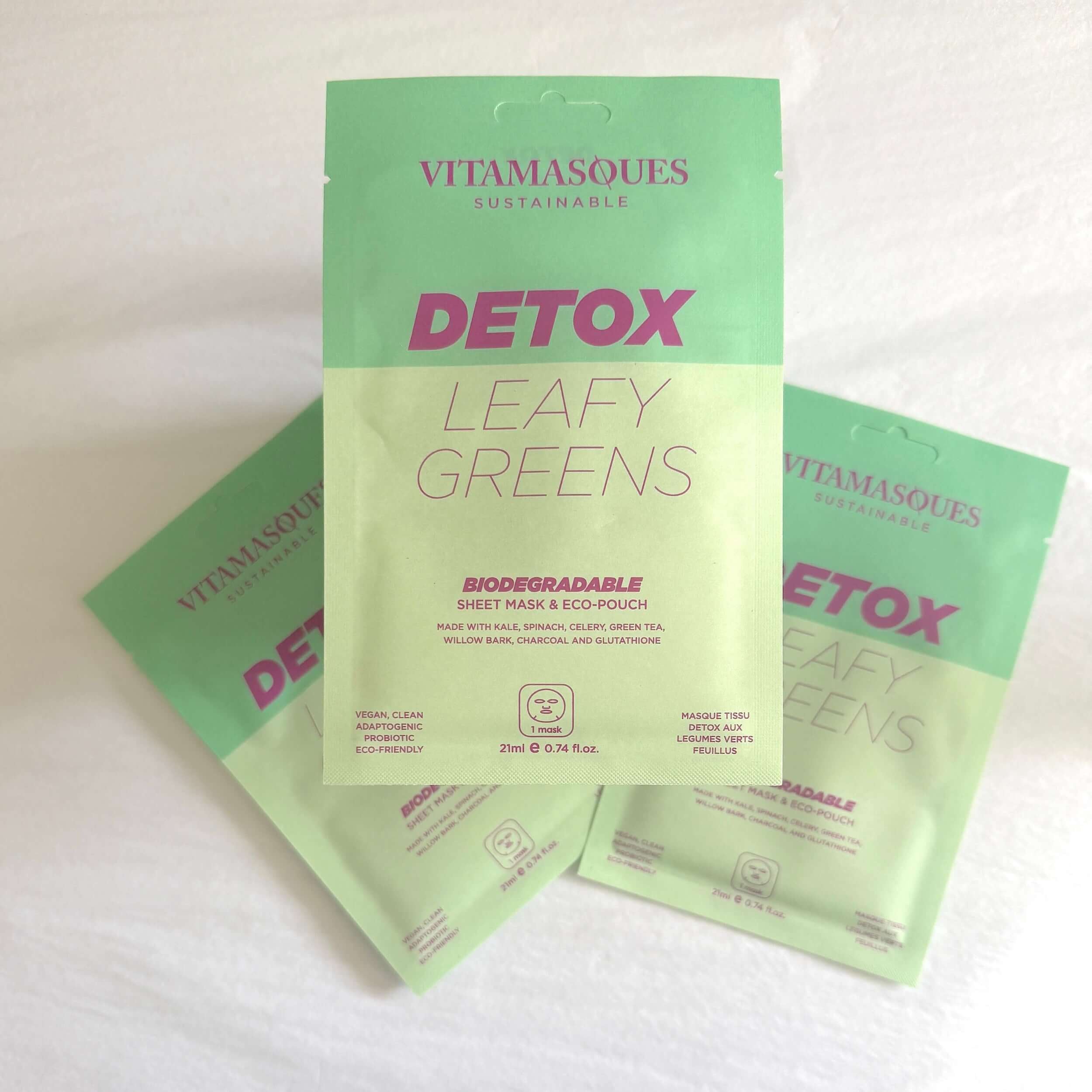 Detox leafy greens sheet mask 