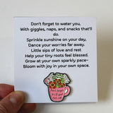 Don't forget to fill your own cup pin badge. Self care reminder
