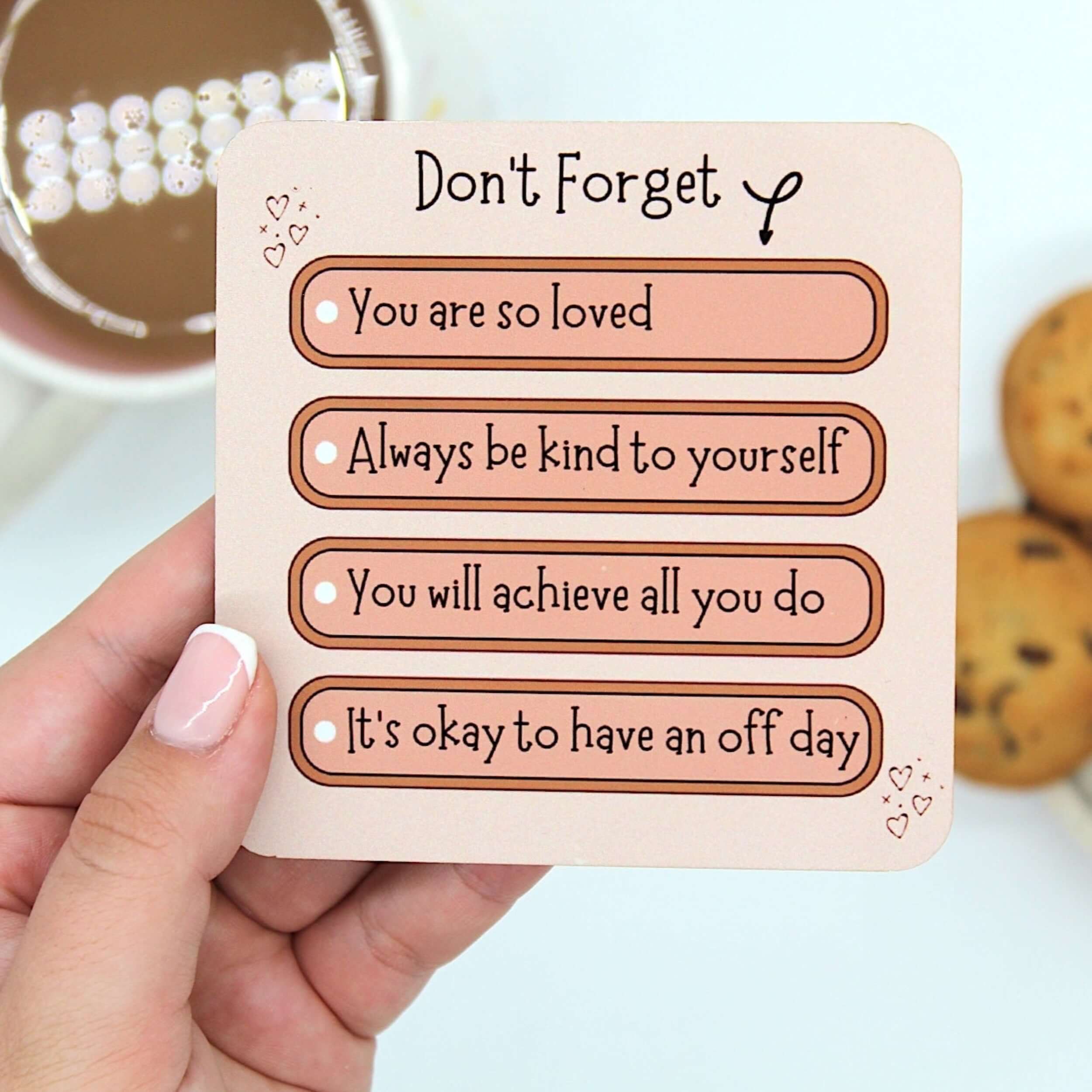 Don't Forget Coaster, Build your own gift box 