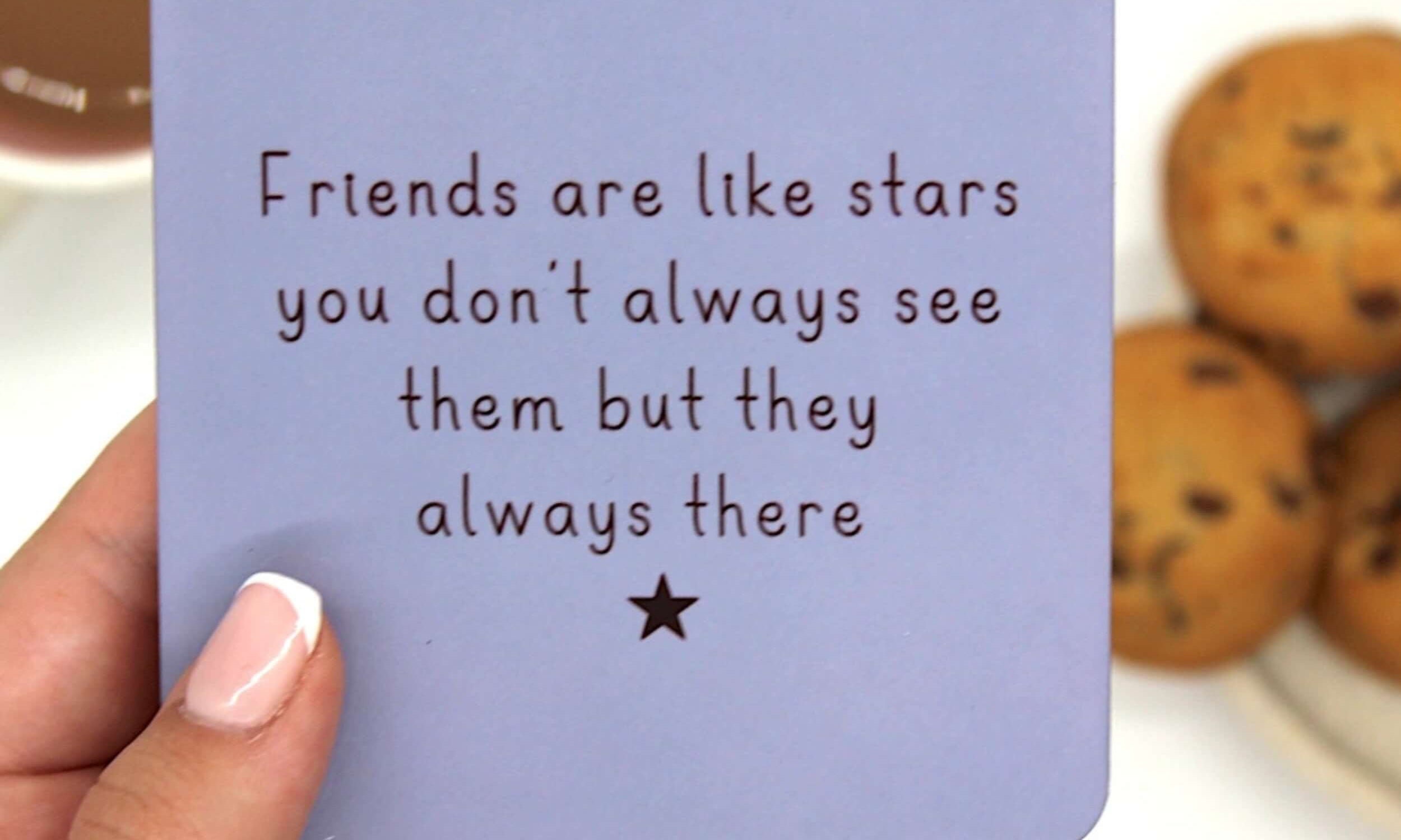 Friends are like stars coaster, build your own gift box 