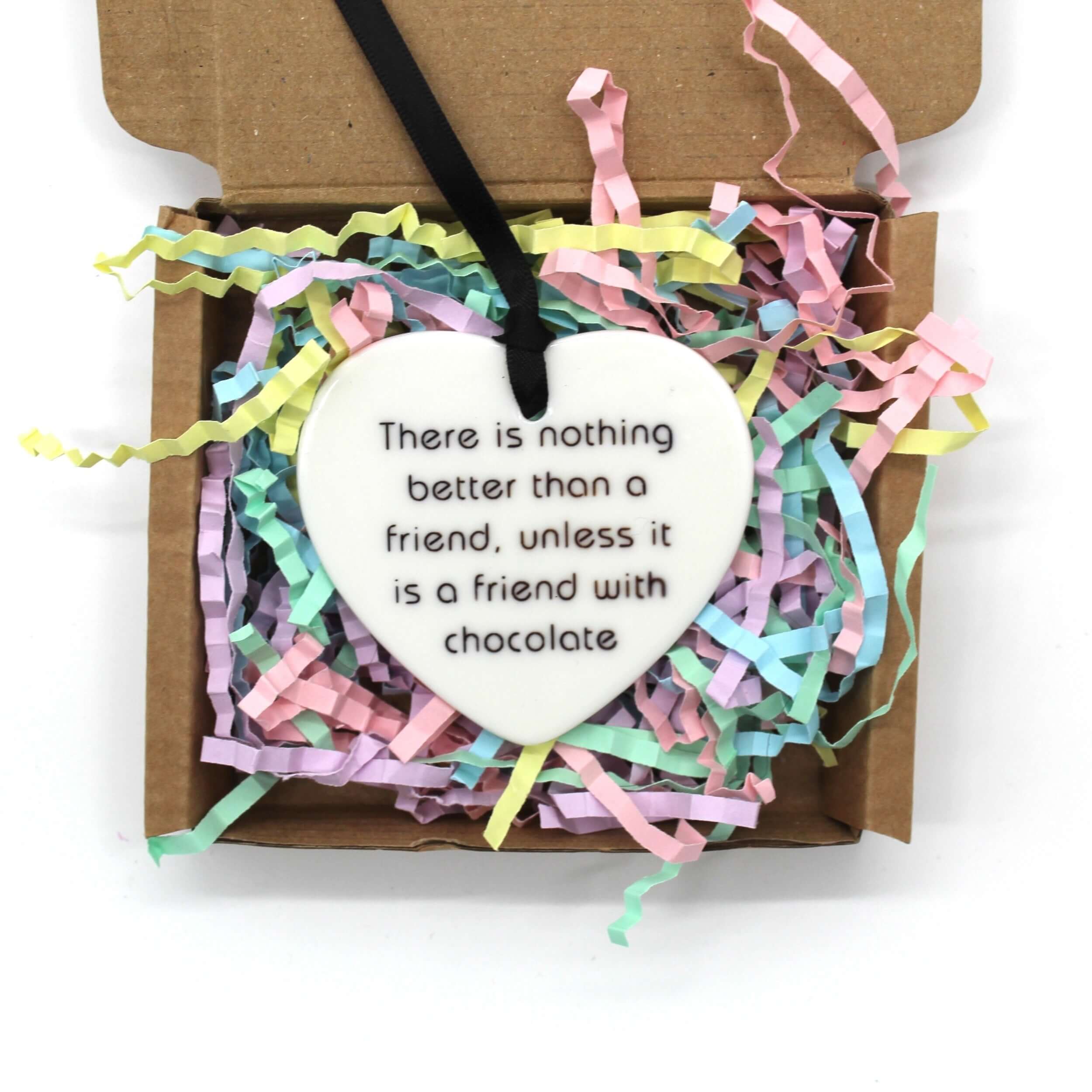 Bestie gift for chocolate lovers, ceramic keepsake gift 