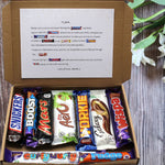 Personalised Get Well Soon Chocolate Poem Box  