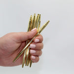 Gold Slim Metal Ball Point Pen, black ink. Build your own gift