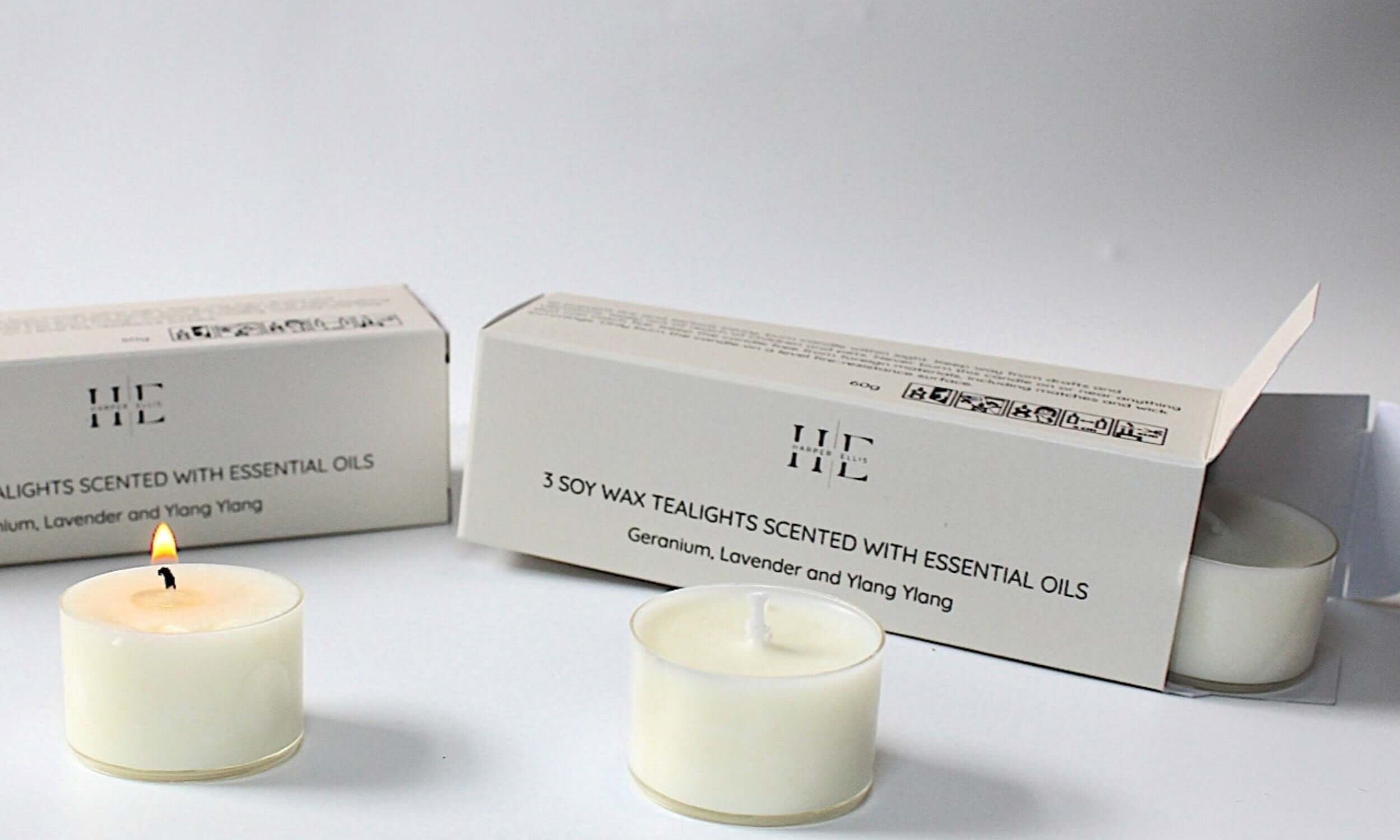 Aromatherapy soy tea lights, perfect for adding to your build your own gift box to enjoy that truly relaxing treat.  