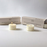 Soy Wax Essential Oils Tea Lights set of 3 tea lights with Geranium, French Lavender, and Ylang Ylang.