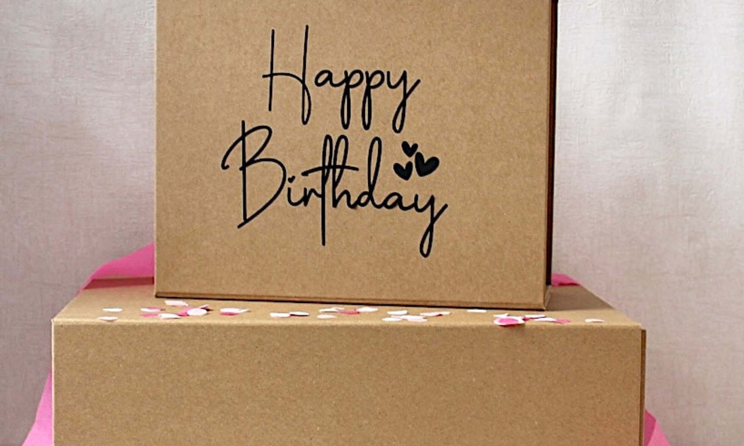 Happy Birthday Black vinyl   luxury magnetic box 