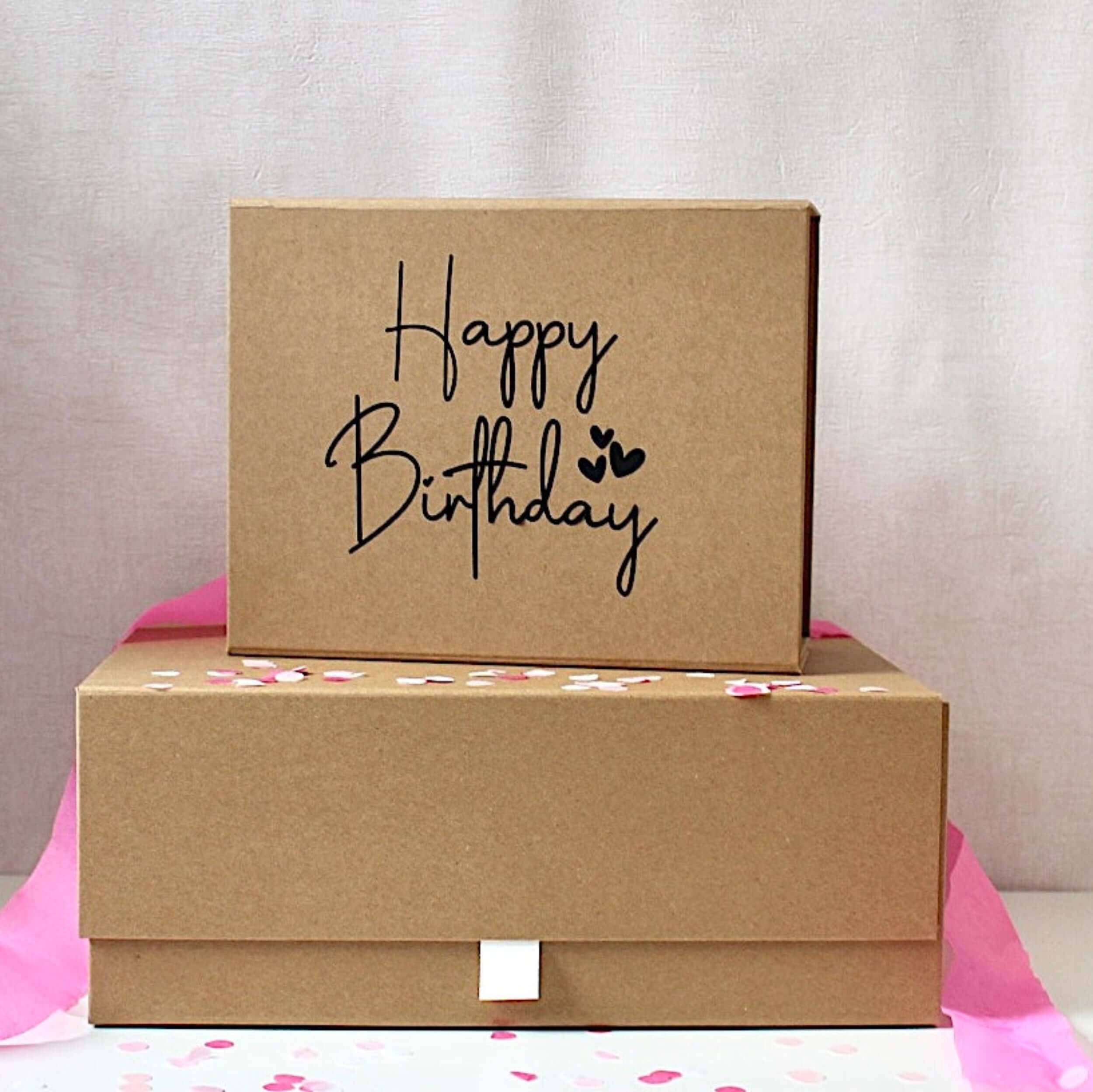 Happy Birthday Black vinyl   luxury magnetic box 