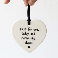 Here for you keepsake held in fingers 