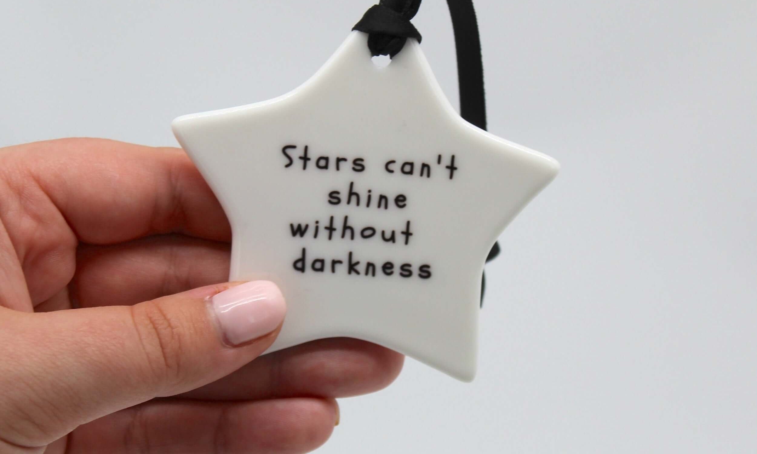 Ceramic keepsake for reminder of self worth