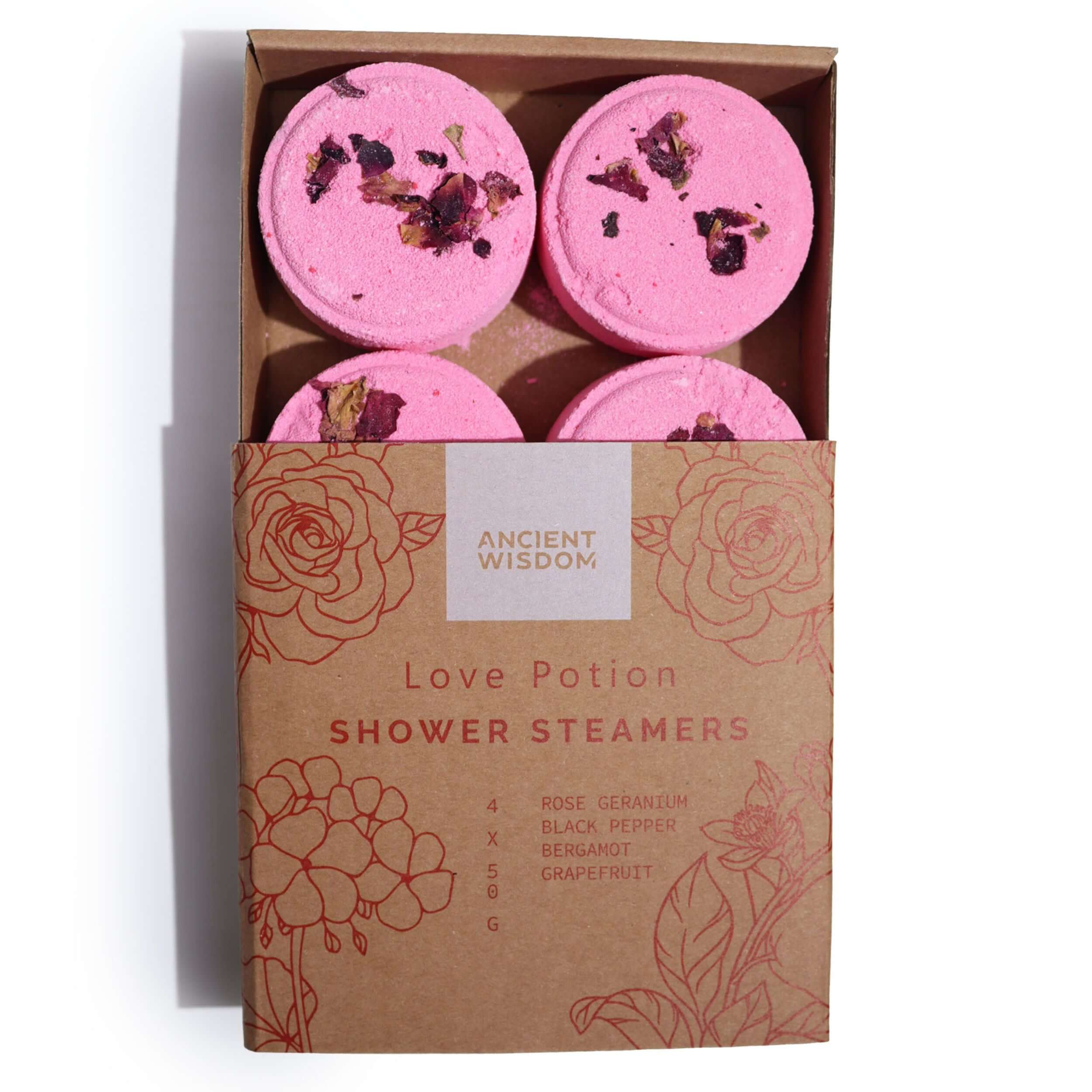 Love potion shower steamers