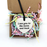 Ceramic heart, love you to the moon and back. 