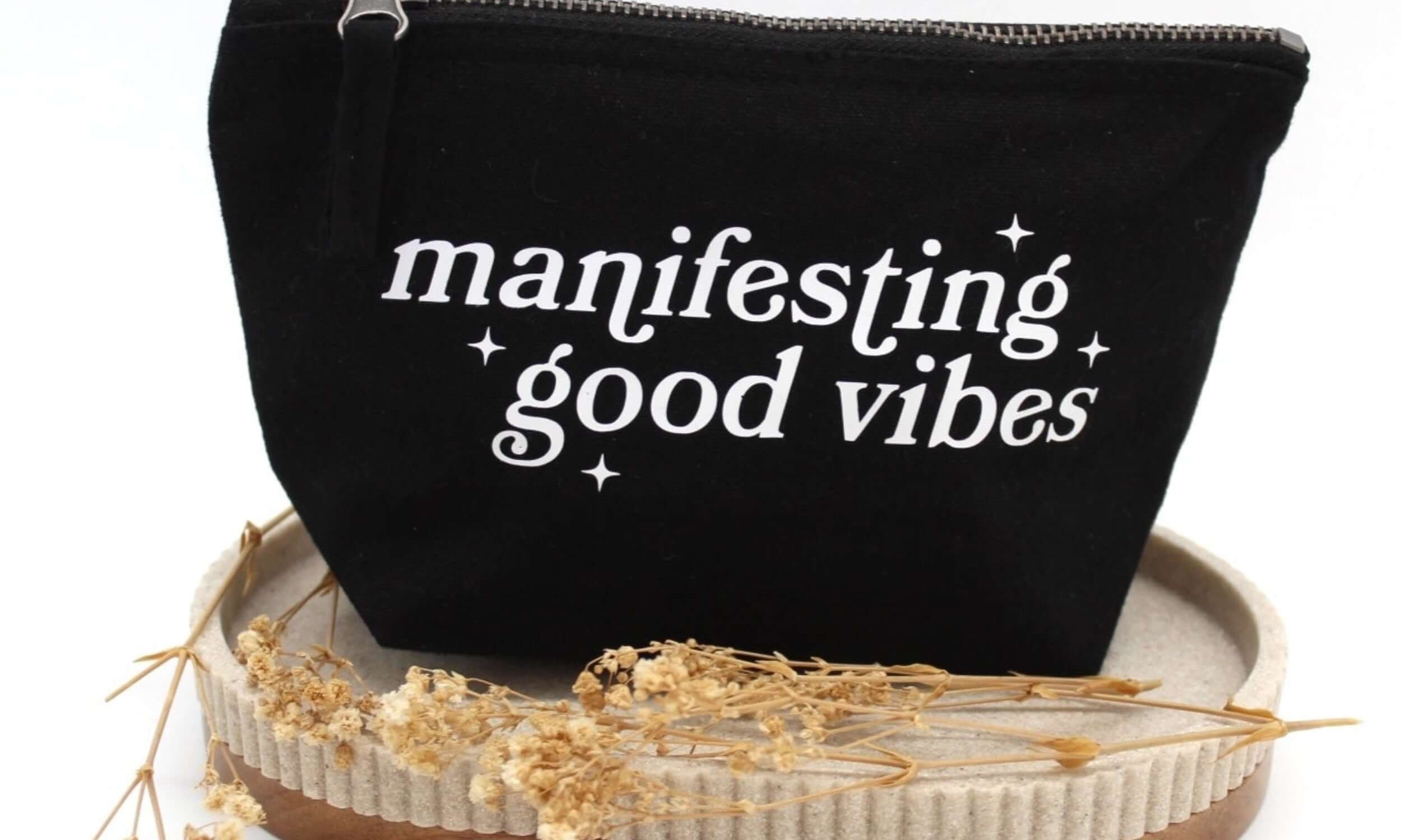 Manifesting good vibes pouch bag, build your own gift box 