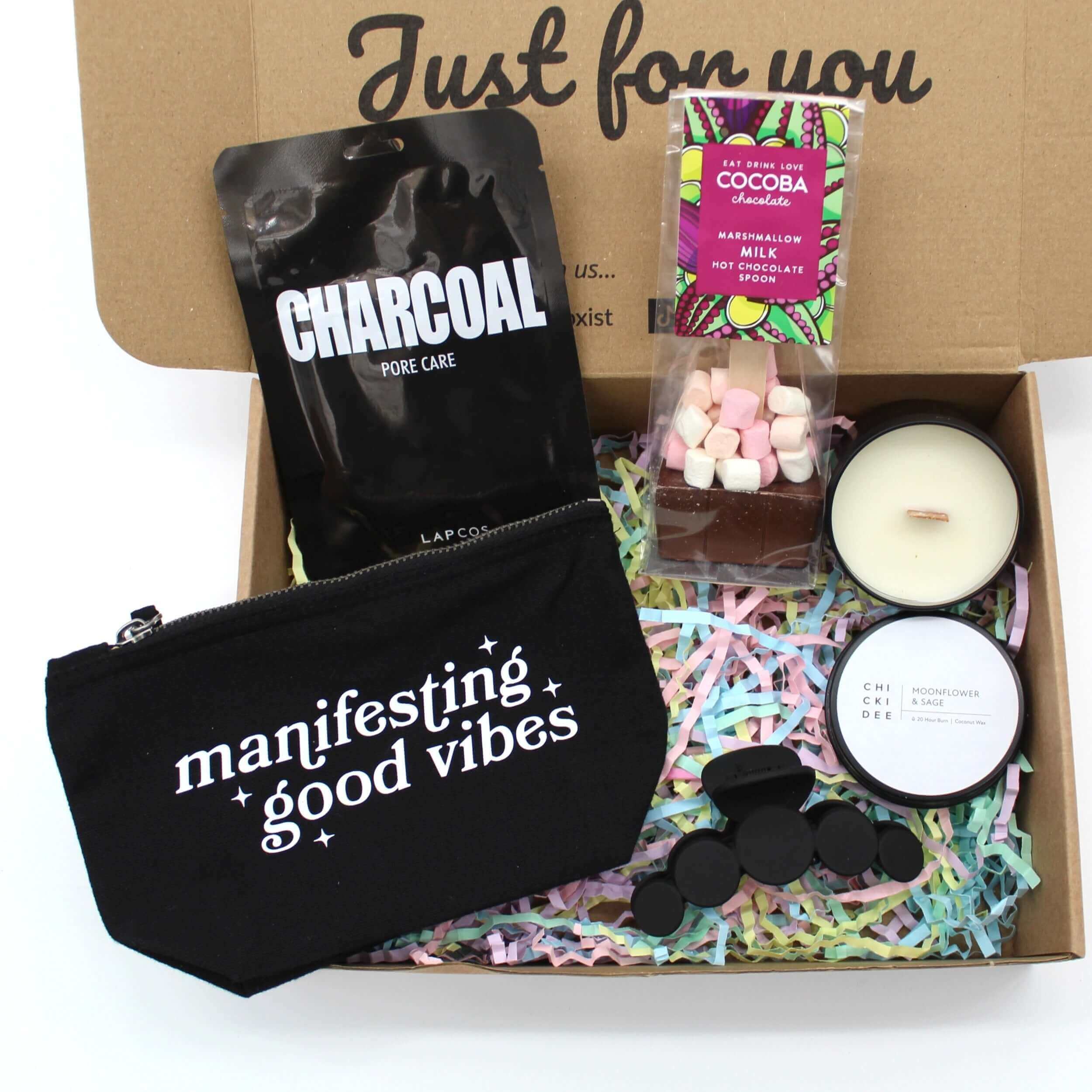 Manifesting relaxing times letterbox gift set 
