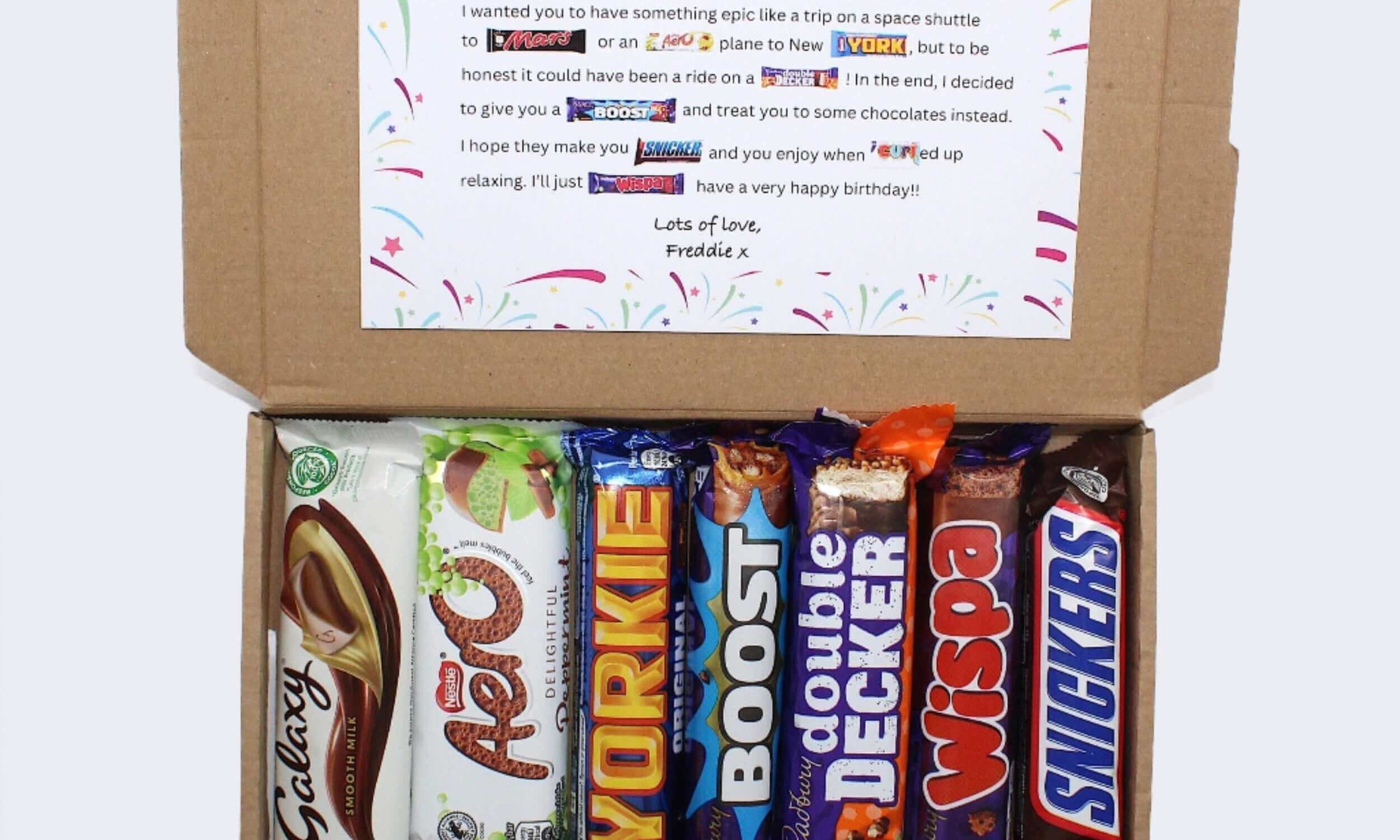 Chocolate Poem Gift For Mum Letter box Gift