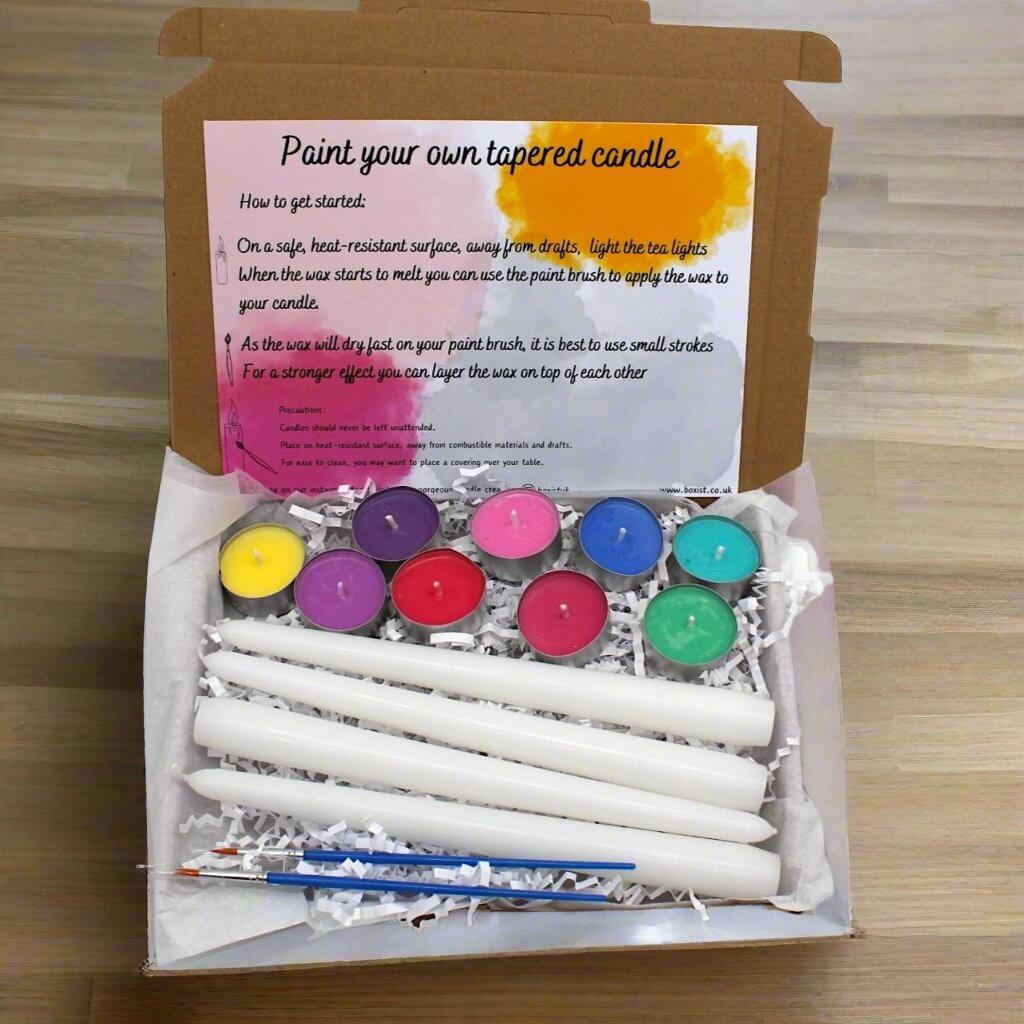 Paint your own candle 9 tea lights 