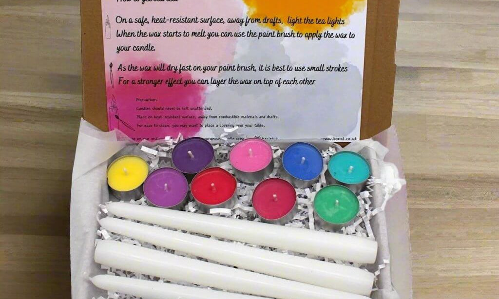 Paint your own candle 9 tea lights 