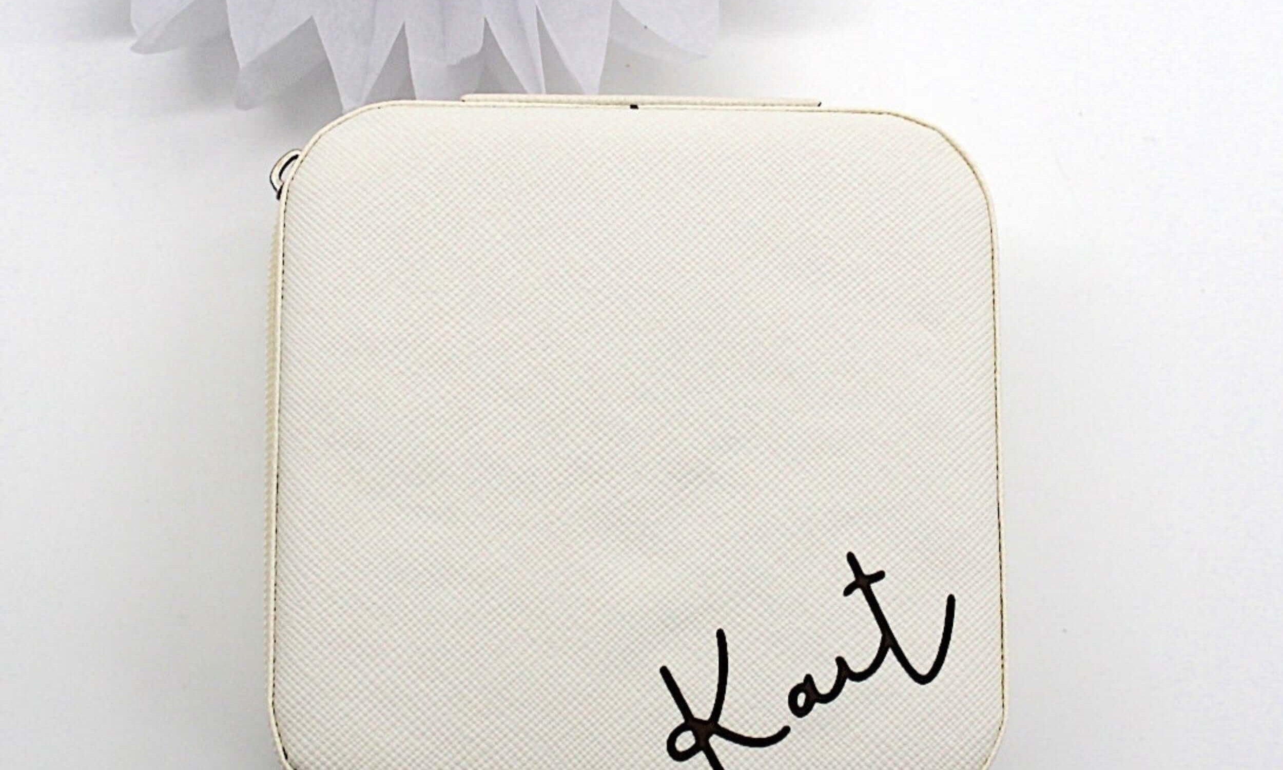 Personalised Small White Jewellery Box   Build your own gift box