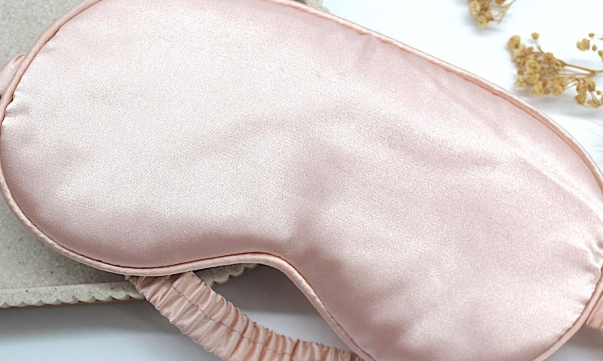 Pink satin sleep mask, build your own gift box 