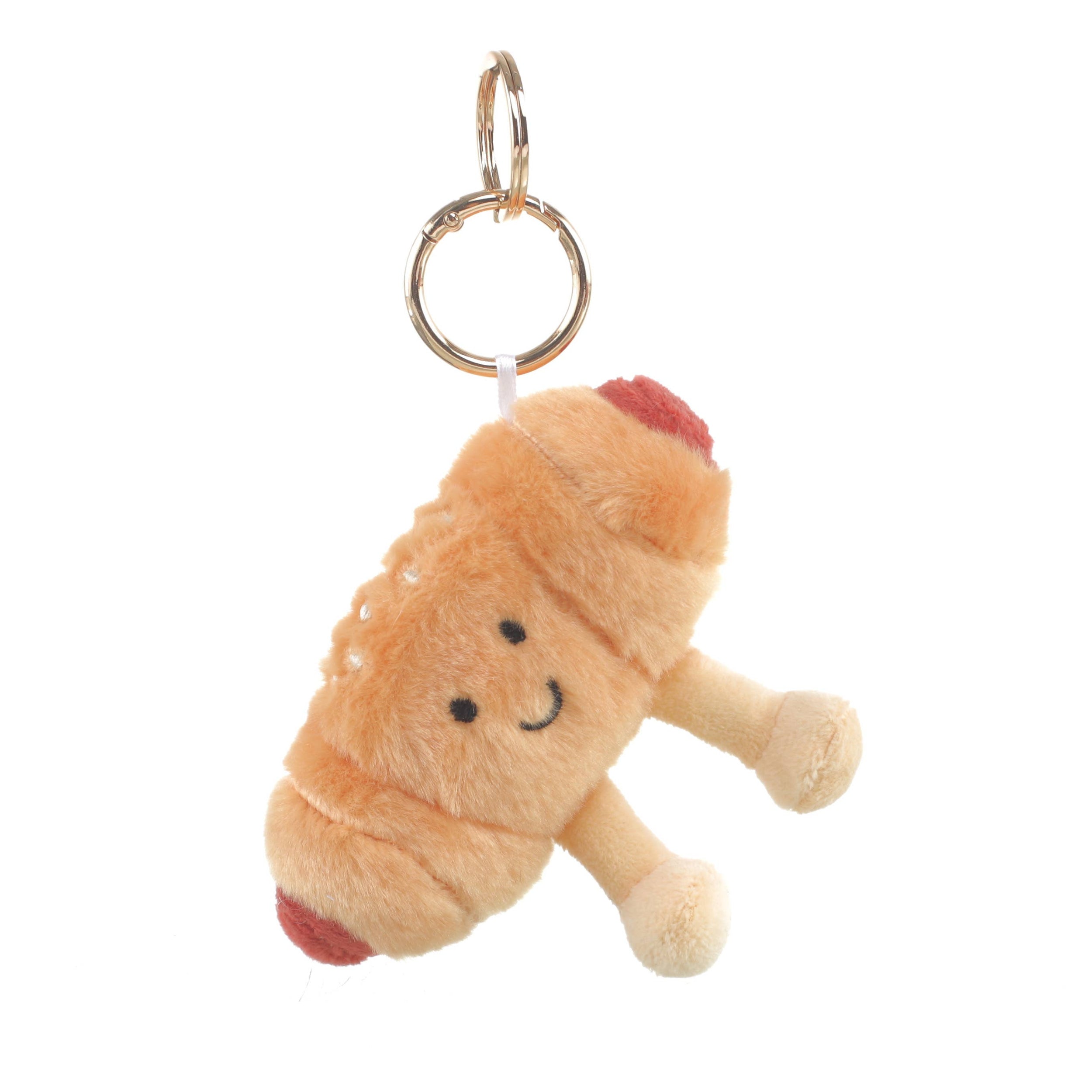 Sausage roll key ring - jelly cat style 