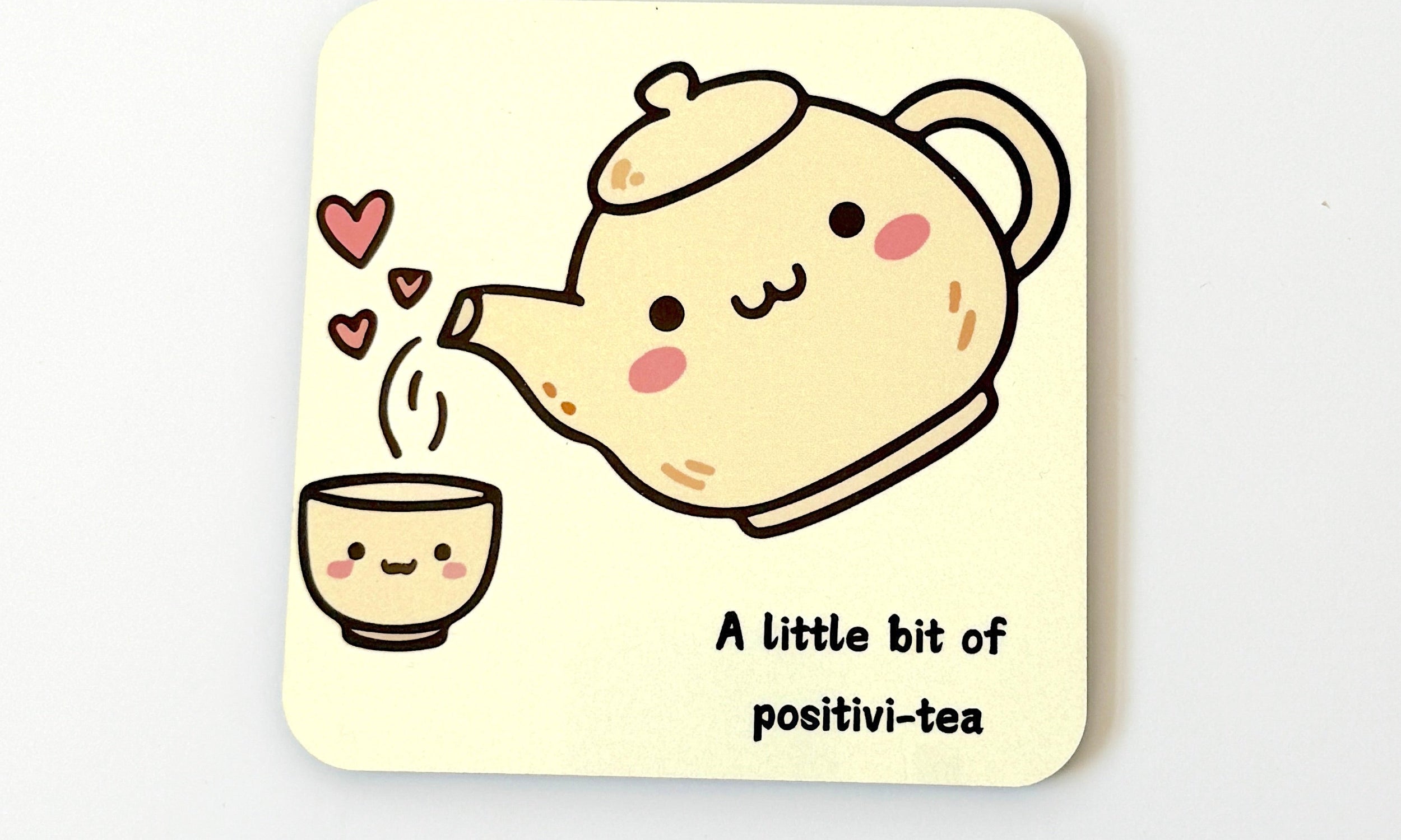 Positivi-tea coaster 