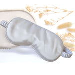 Satin white sleep mask