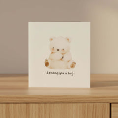 Sending you a hug card, 300gsm card. Blank inside for your own message 