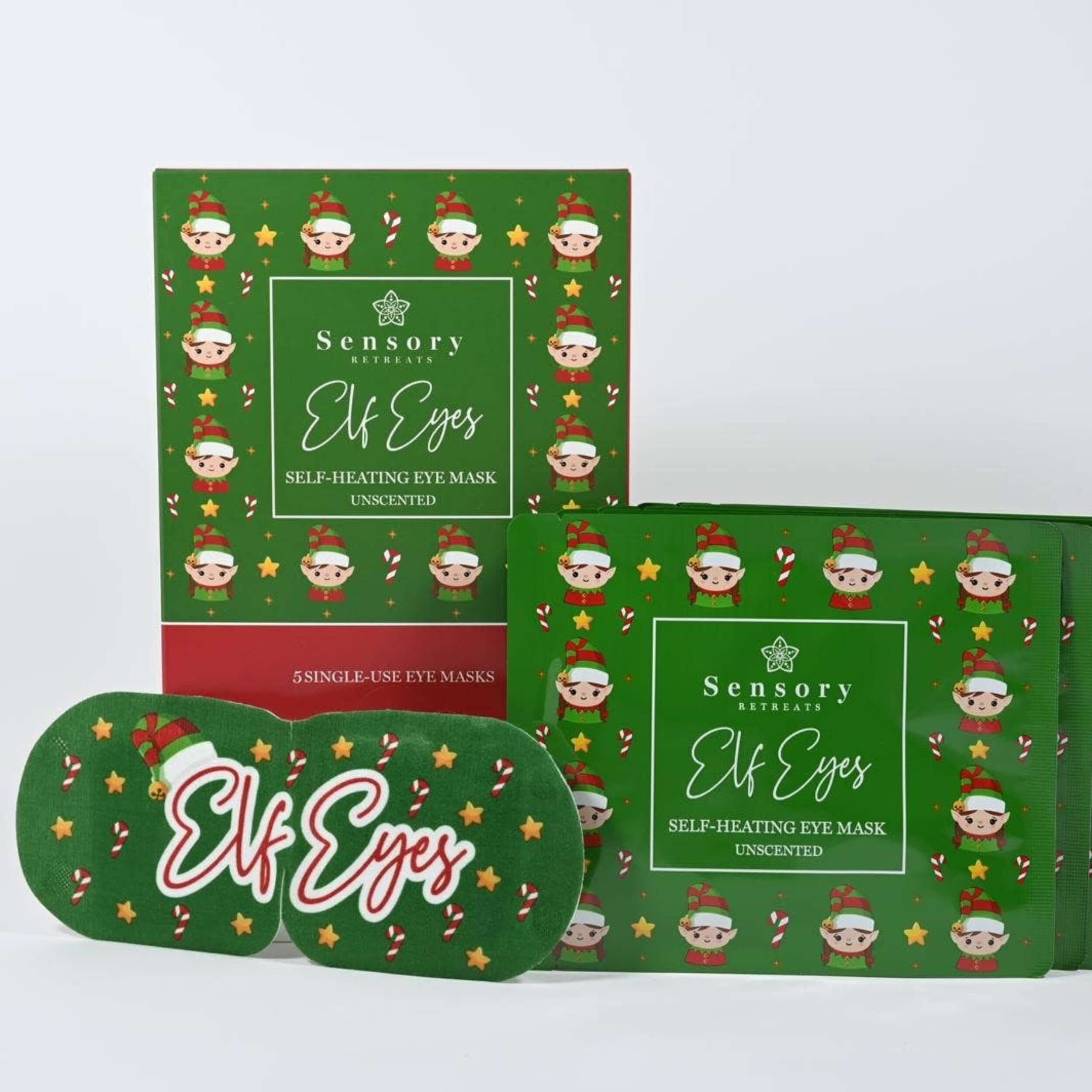 Sensory retreat self heating elf eye mask