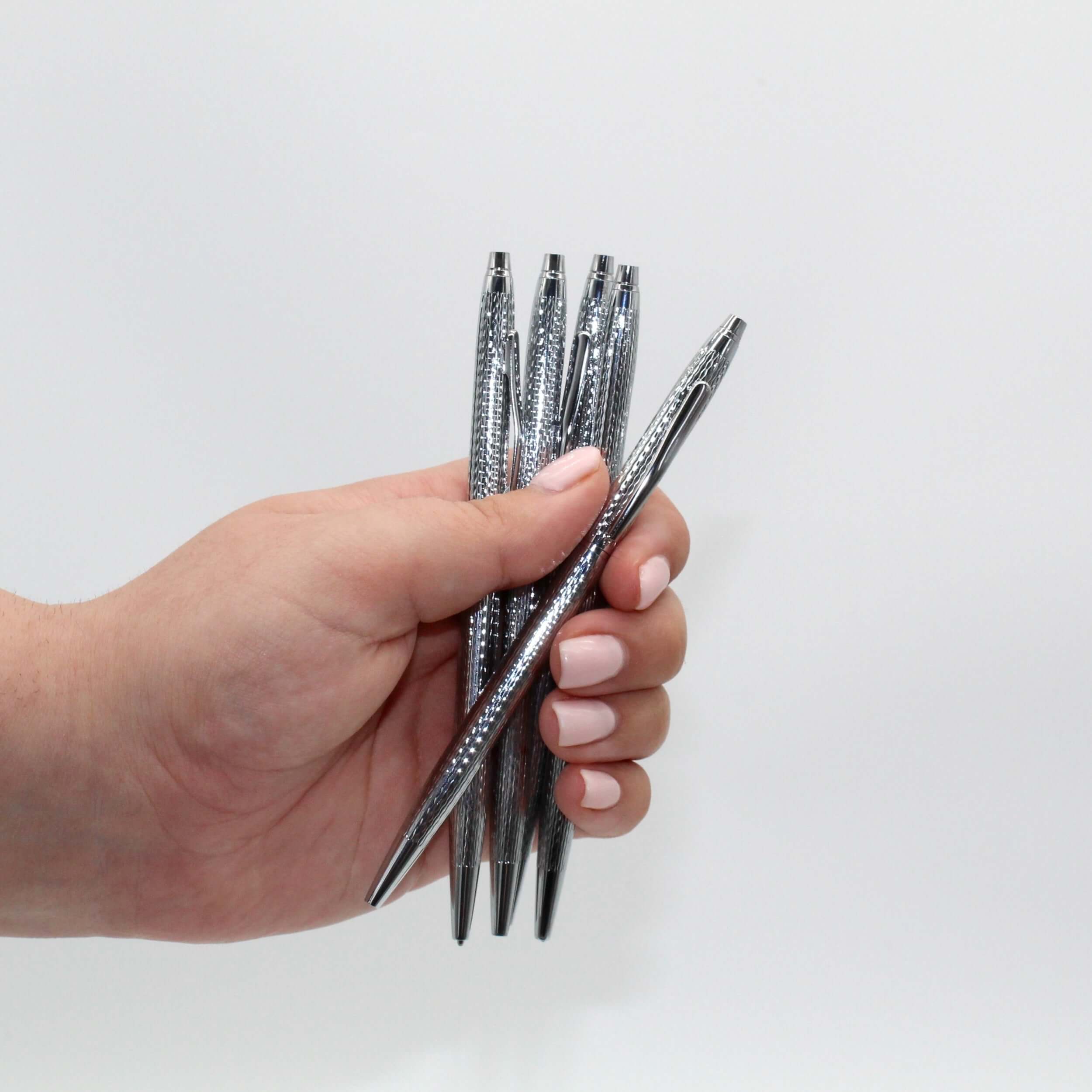 Silver Metal Slim Ballpoint Pen build your own gift box