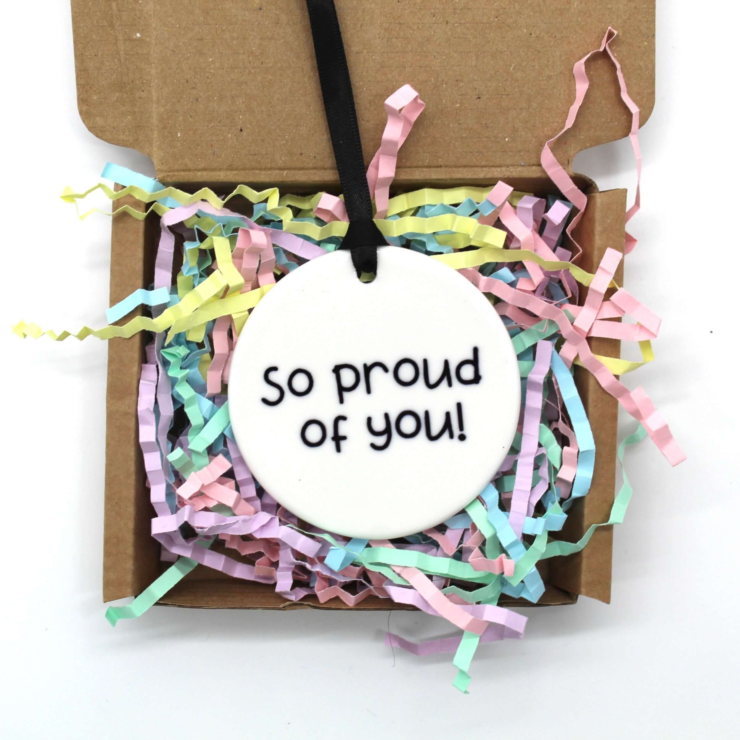 So proud of you, ceramic keepsake in presentation box 